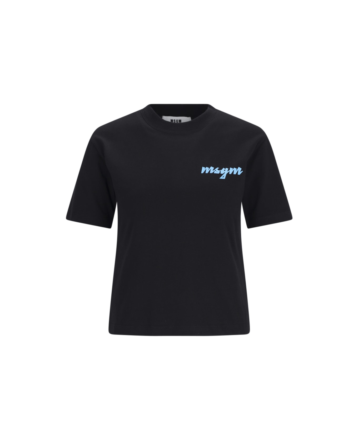 MSGM Logo T-shirt - Black   Tシャツ
