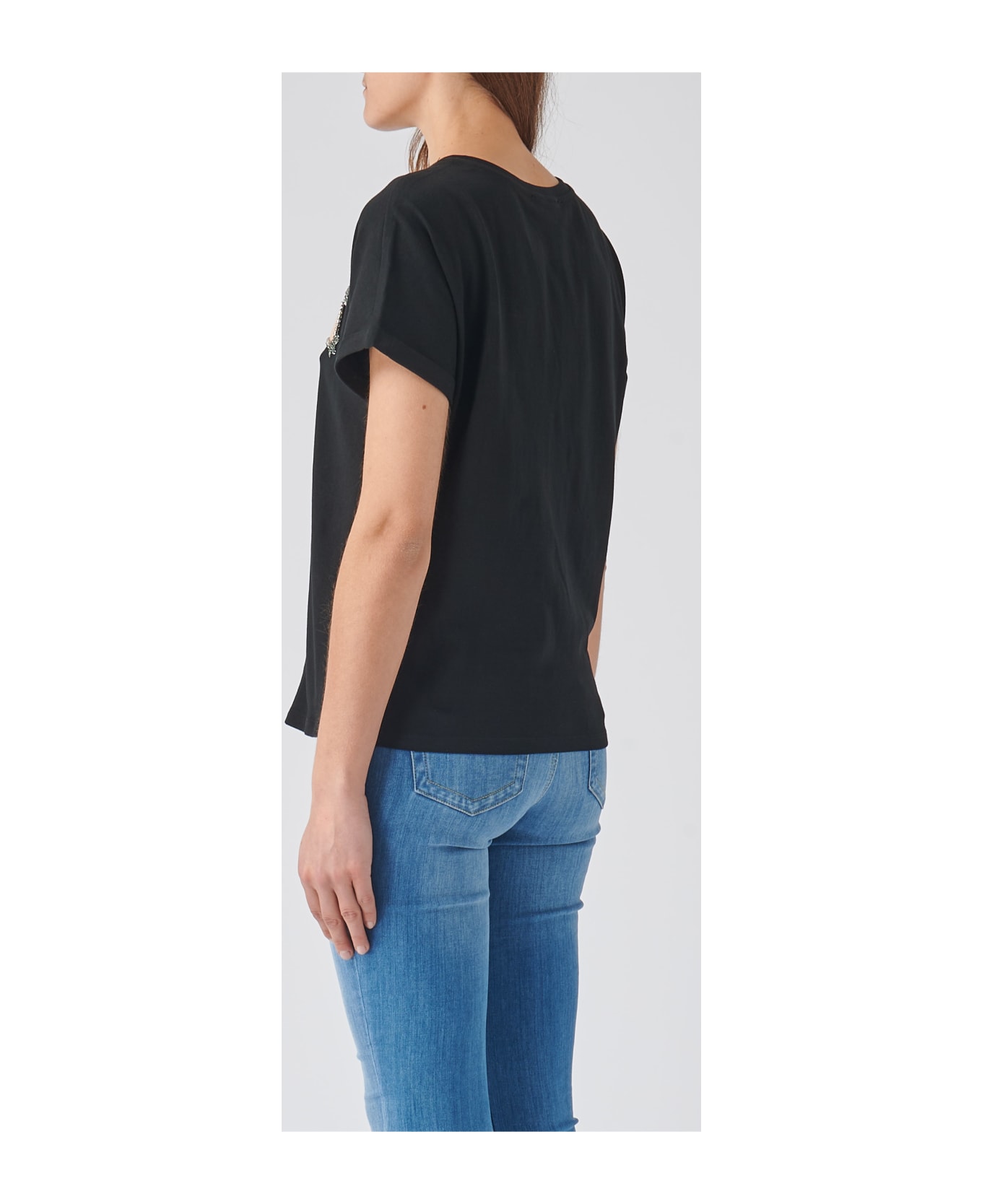 TwinSet Cotton T-shirt - NERO