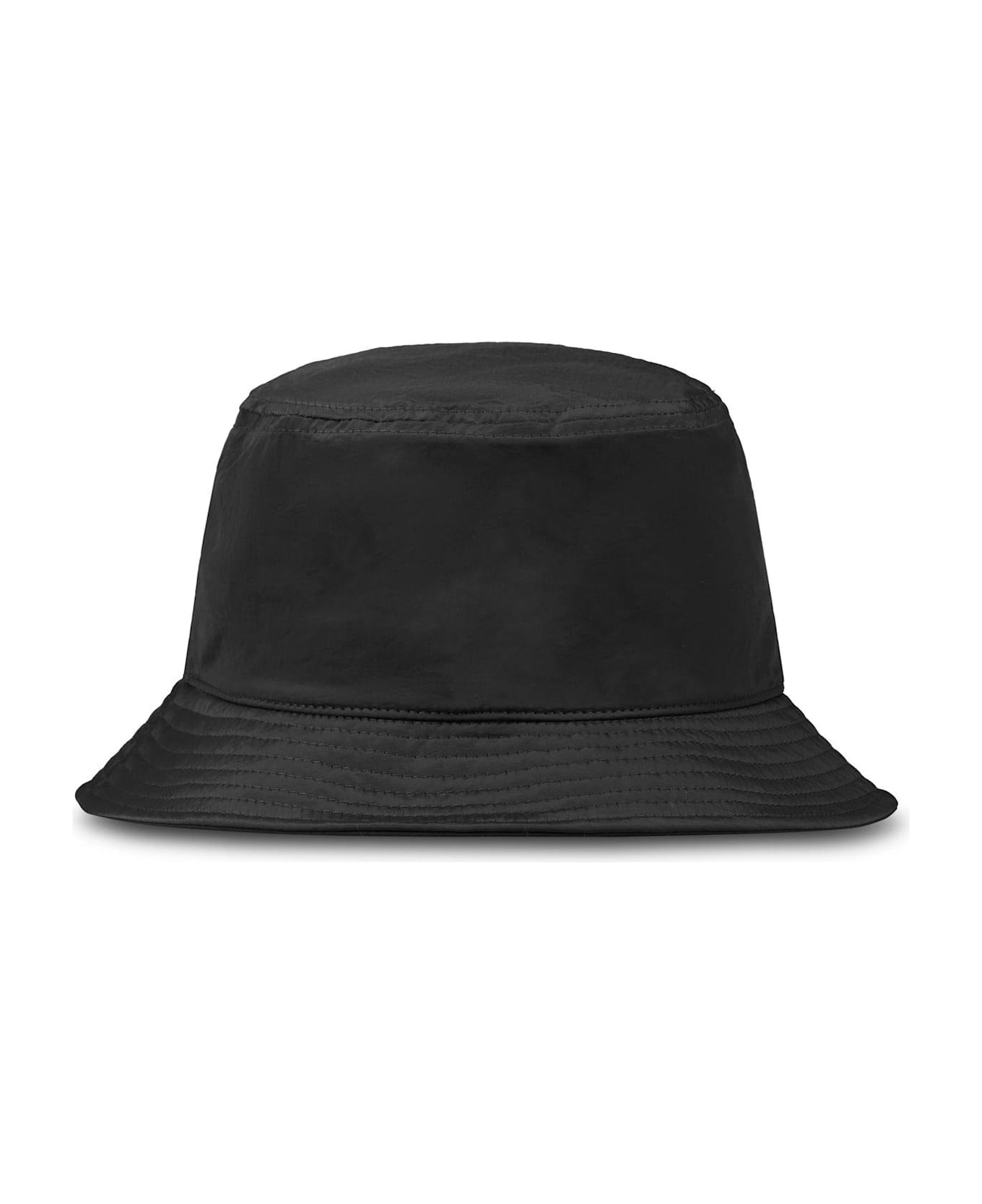 Stone Island Compass-embroidered Bucket Hat - Black