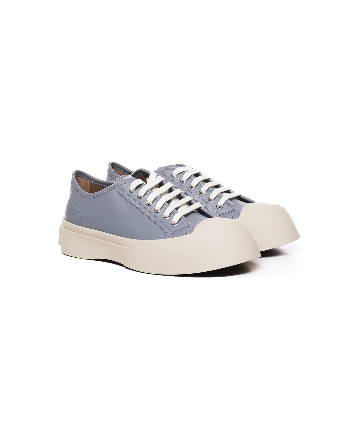 Marni Pablo Sneakers In Calfskin - Dolphin