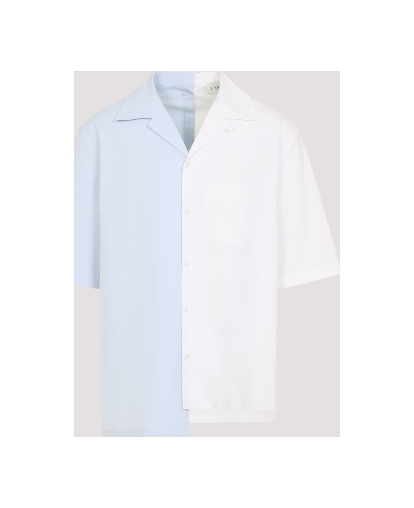 Bicolor Asymmetric Shirt - Thumbnail 4