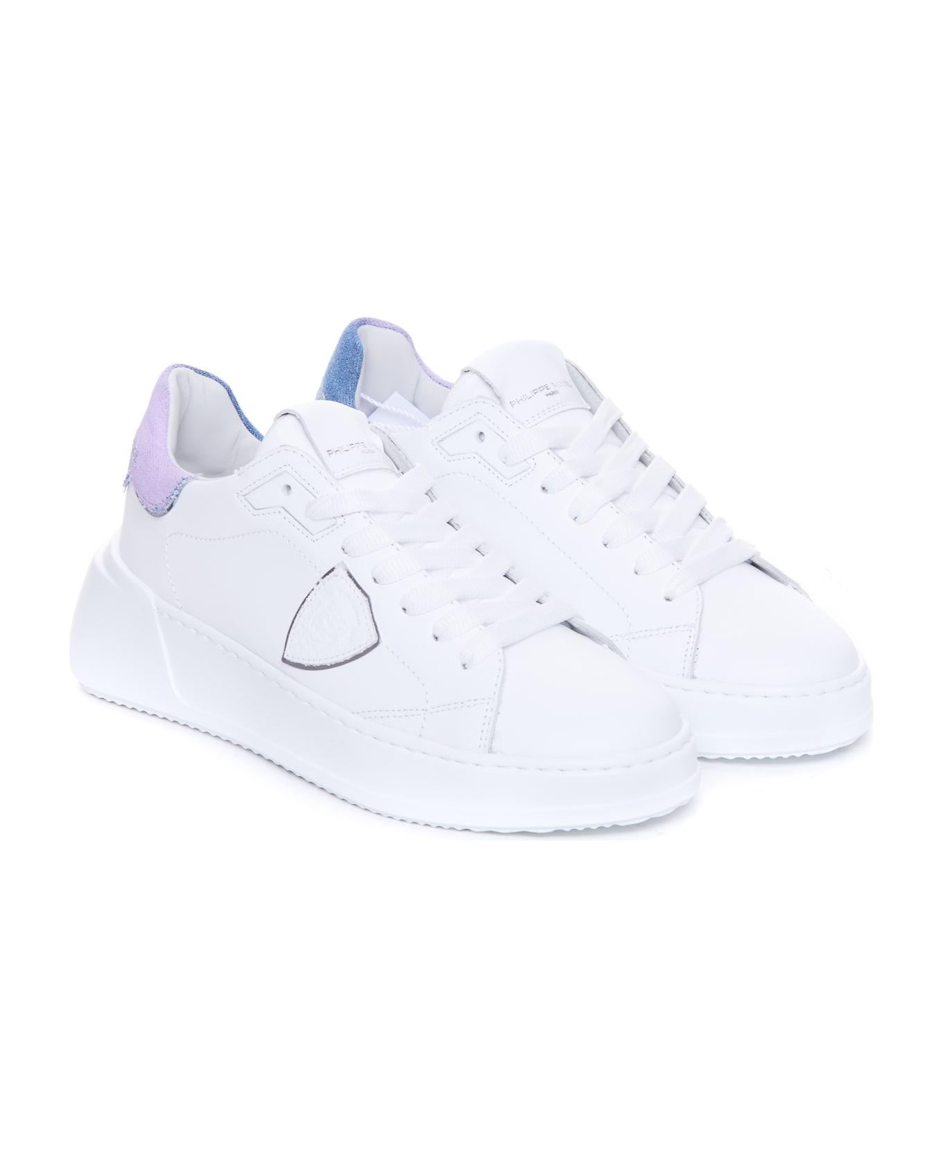 Philippe Model Tres Temple Sneakers - Blanc Azuk