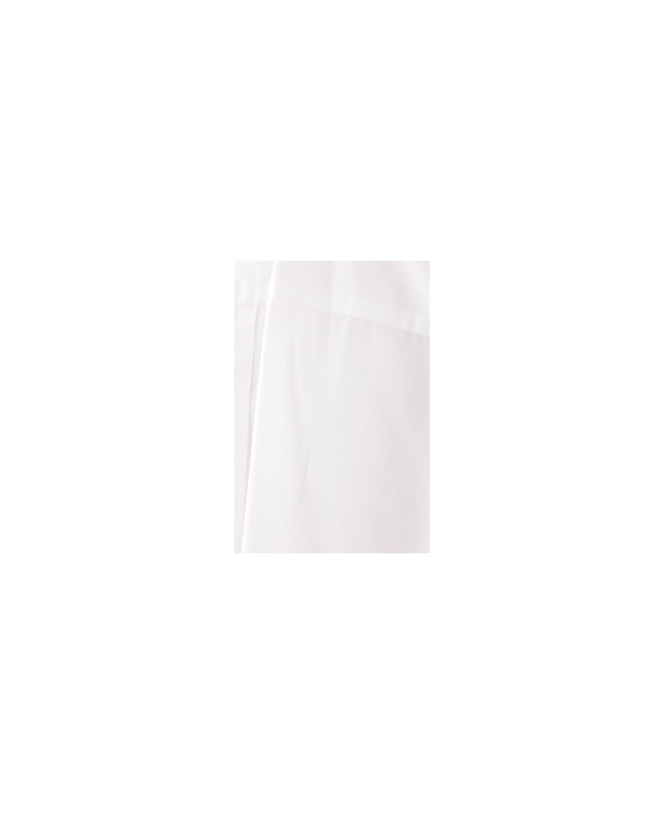 Sacai Curved Hem Poplin Shirt - OFF WHITE�BLACK