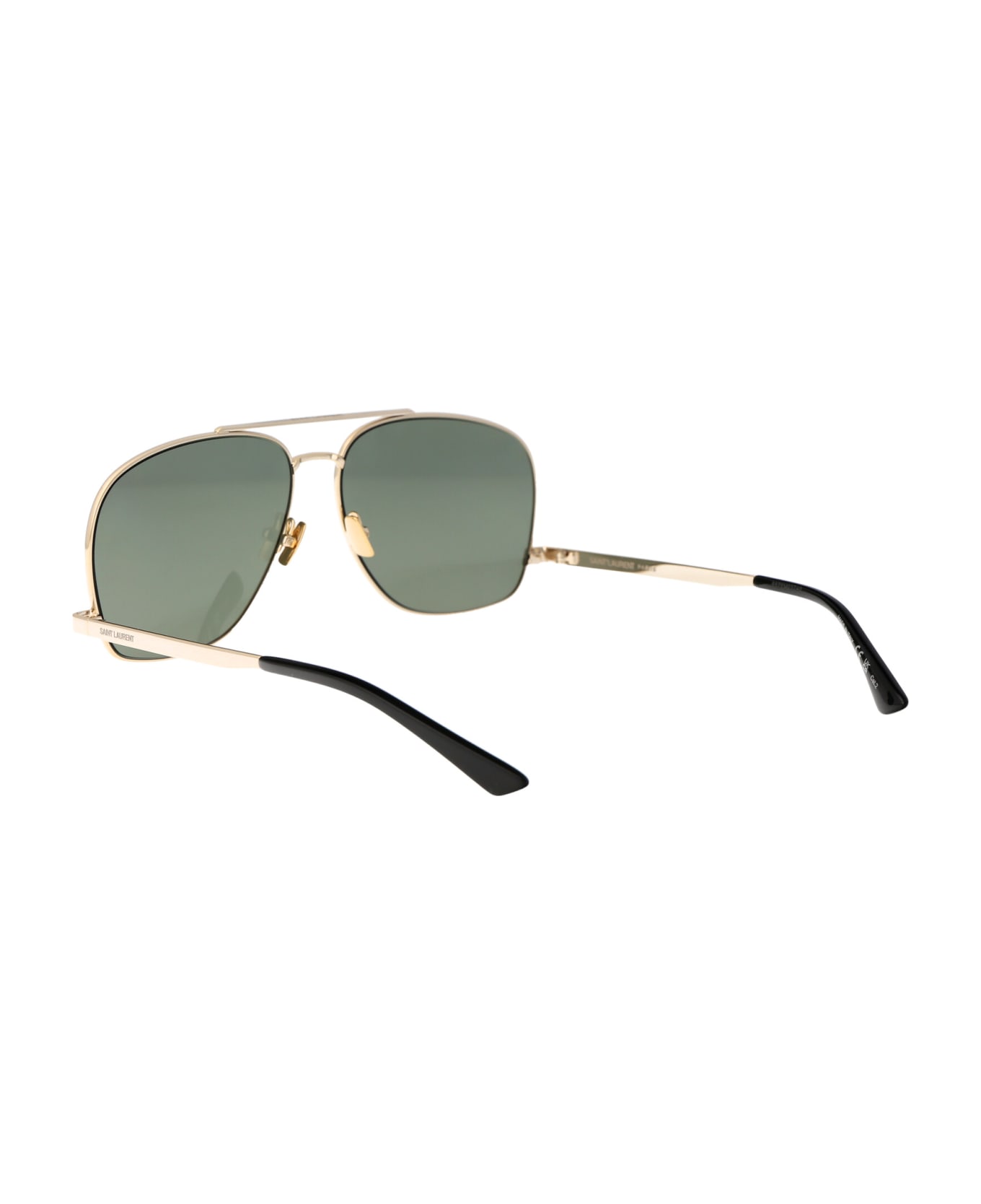 Saint Laurent Eyewear Sl 653 Leon Sunglasses - 003 GOLD GOLD GREEN