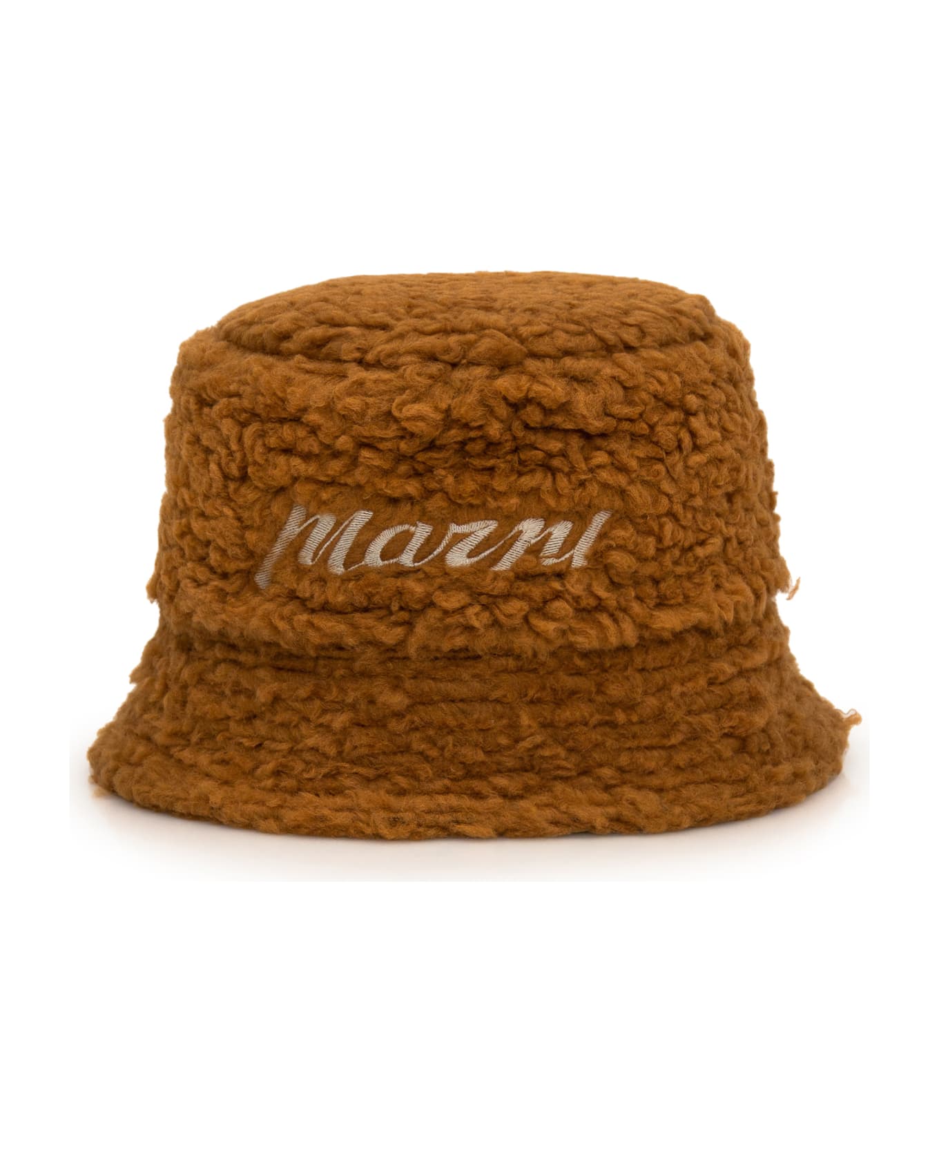 Marni Bucket Hat With Logo - RUST