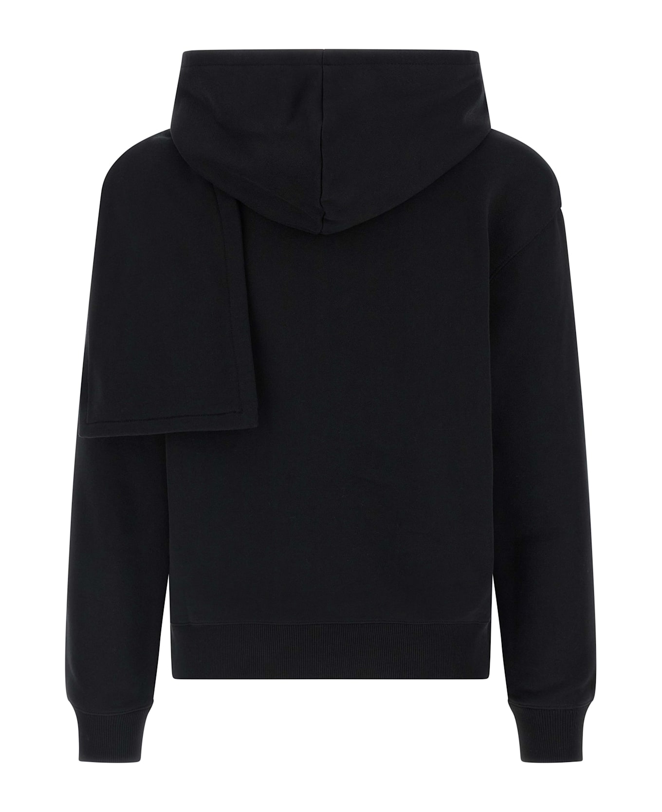 Courrèges Hoodie And Scarf - Black  