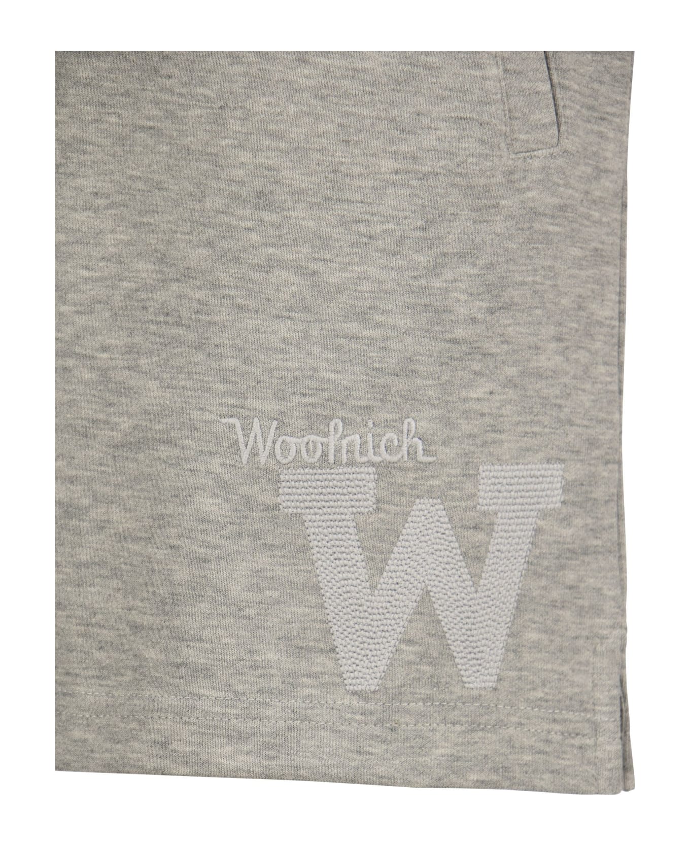 Woolrich American Cotton Fleece Shorts - Grey