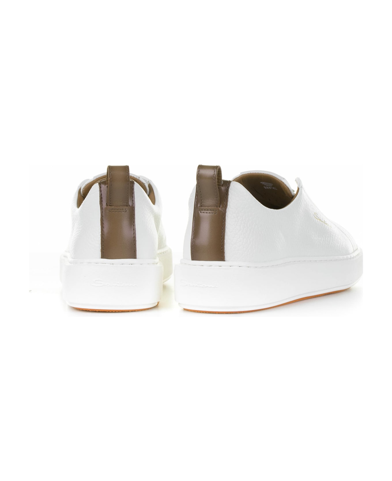 スニーカー SANTONI Woman Sneakers White WBIM60965BTTCDML I90 Santoni White Leather Sneakers | IsuiT