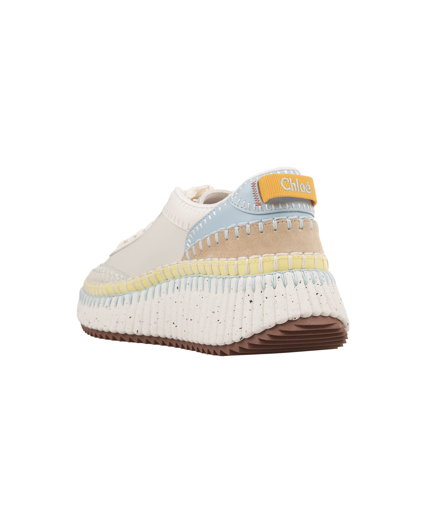 Chloé Nama Sneakers With Inserts - White