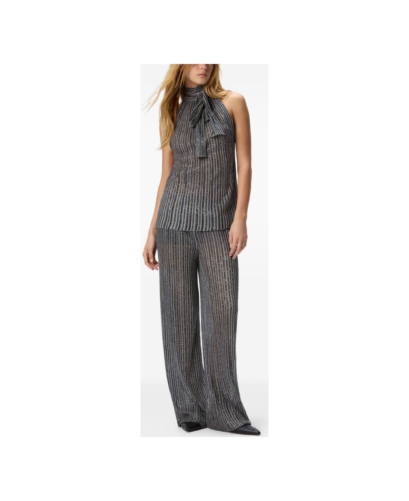 Missoni Strigh-leg Trousers - Grey