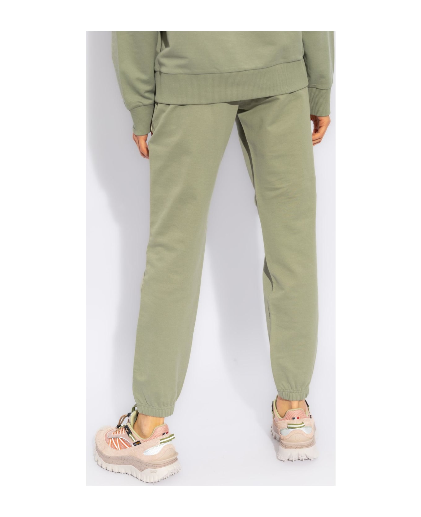 Moncler Sweatpants With Logo - Grey