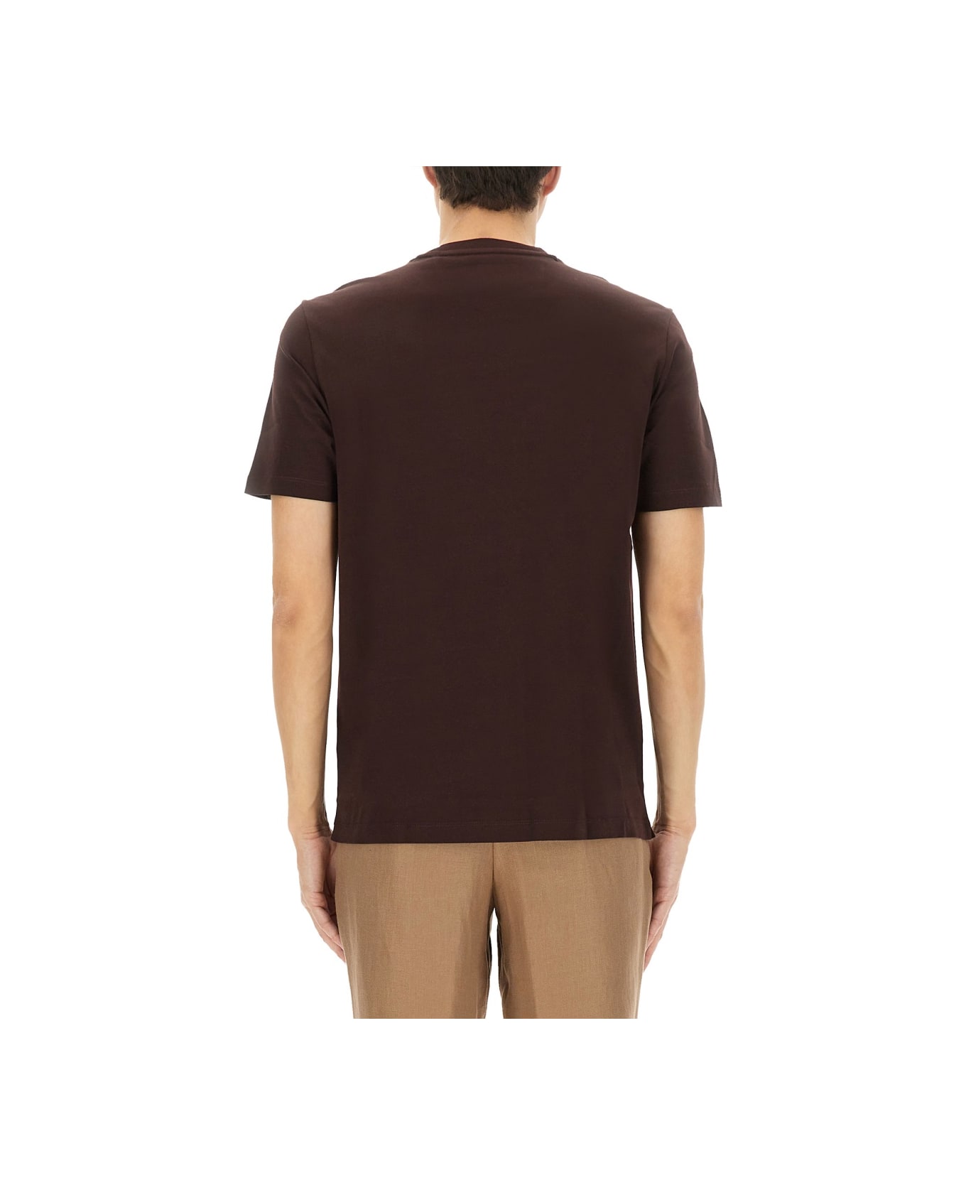 Hugo Boss "l-tesar 14" T-shirt - BROWN