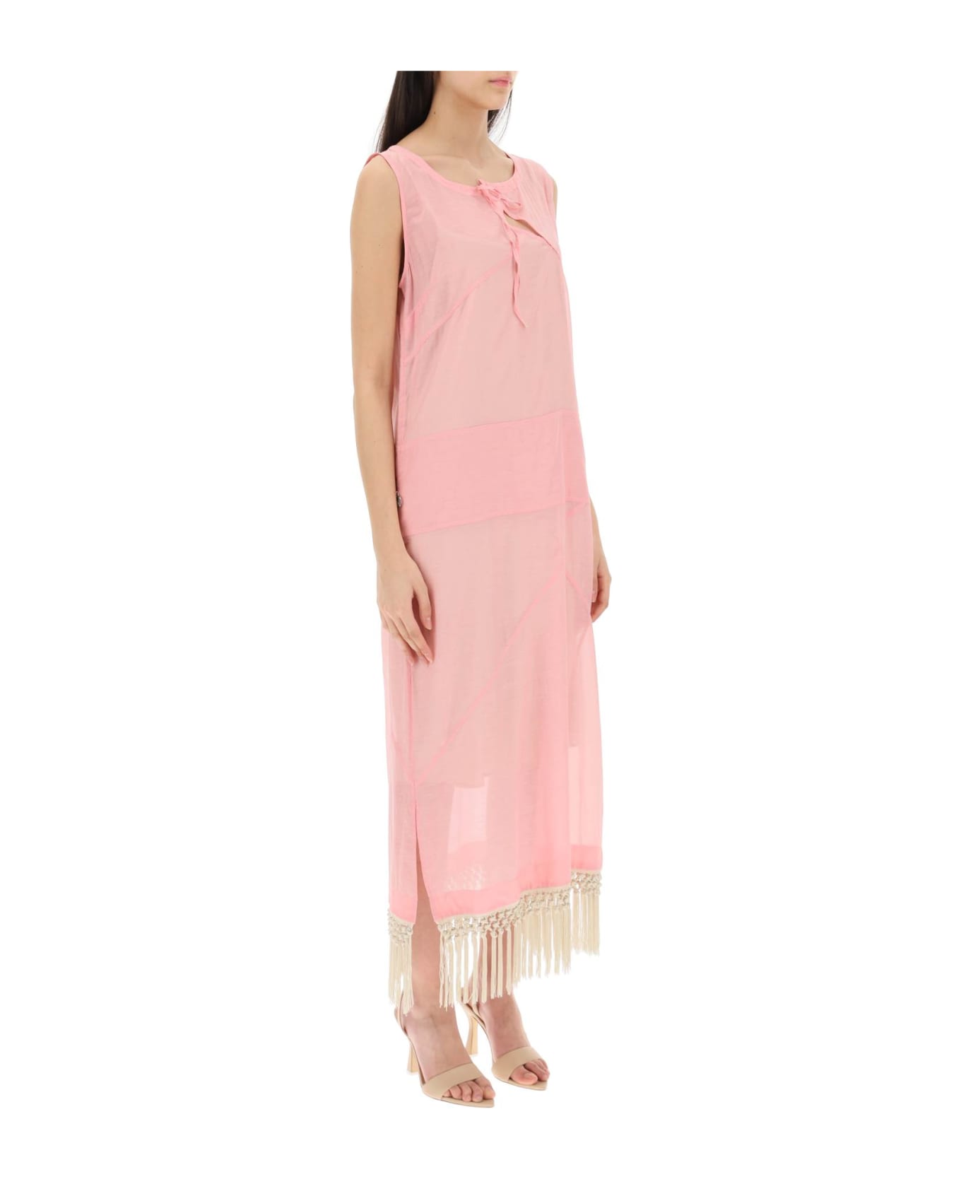 Saks Potts 'stanni' Cotton And Silk Dress - CRYSTAL PINK (Pink)