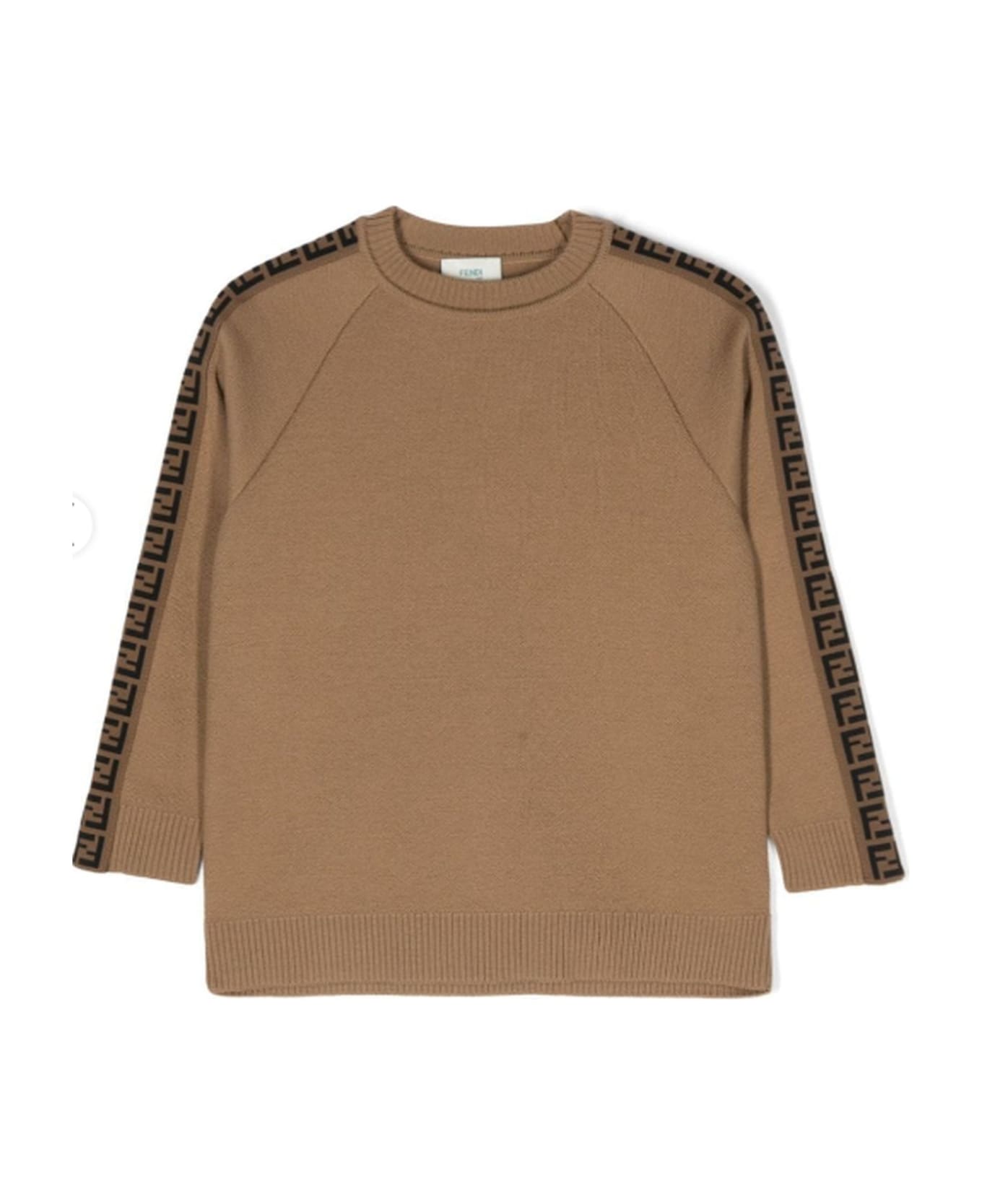 Fendi Kids Sweaters Brown - Brown ニットウェア＆スウェットシャツ