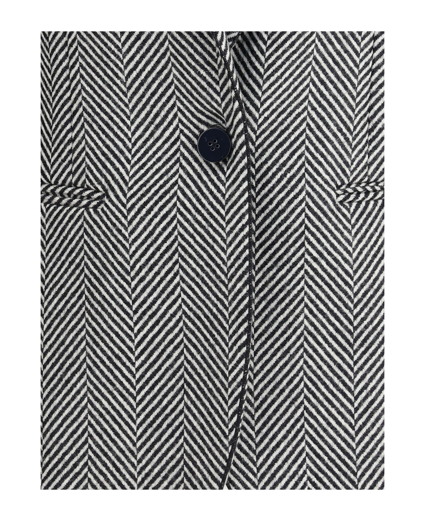 Forte_Forte Chic Chevron Wool Jacket