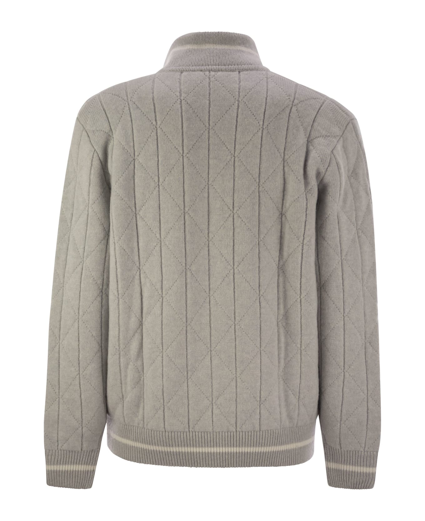 Kiton Cashmere Light Grey Jacket - Light Grey