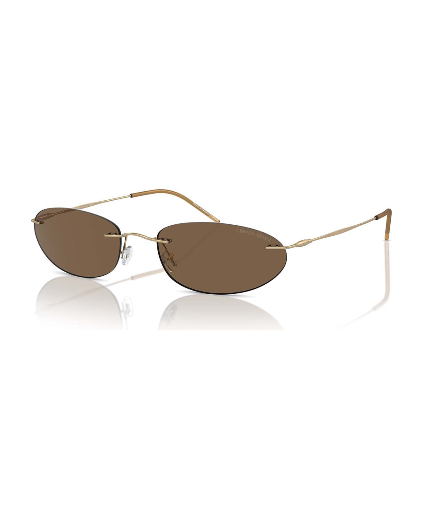 Giorgio Armani Ar1508m Matte Pale Gold Sunglasses - Matte Pale Gold サングラス