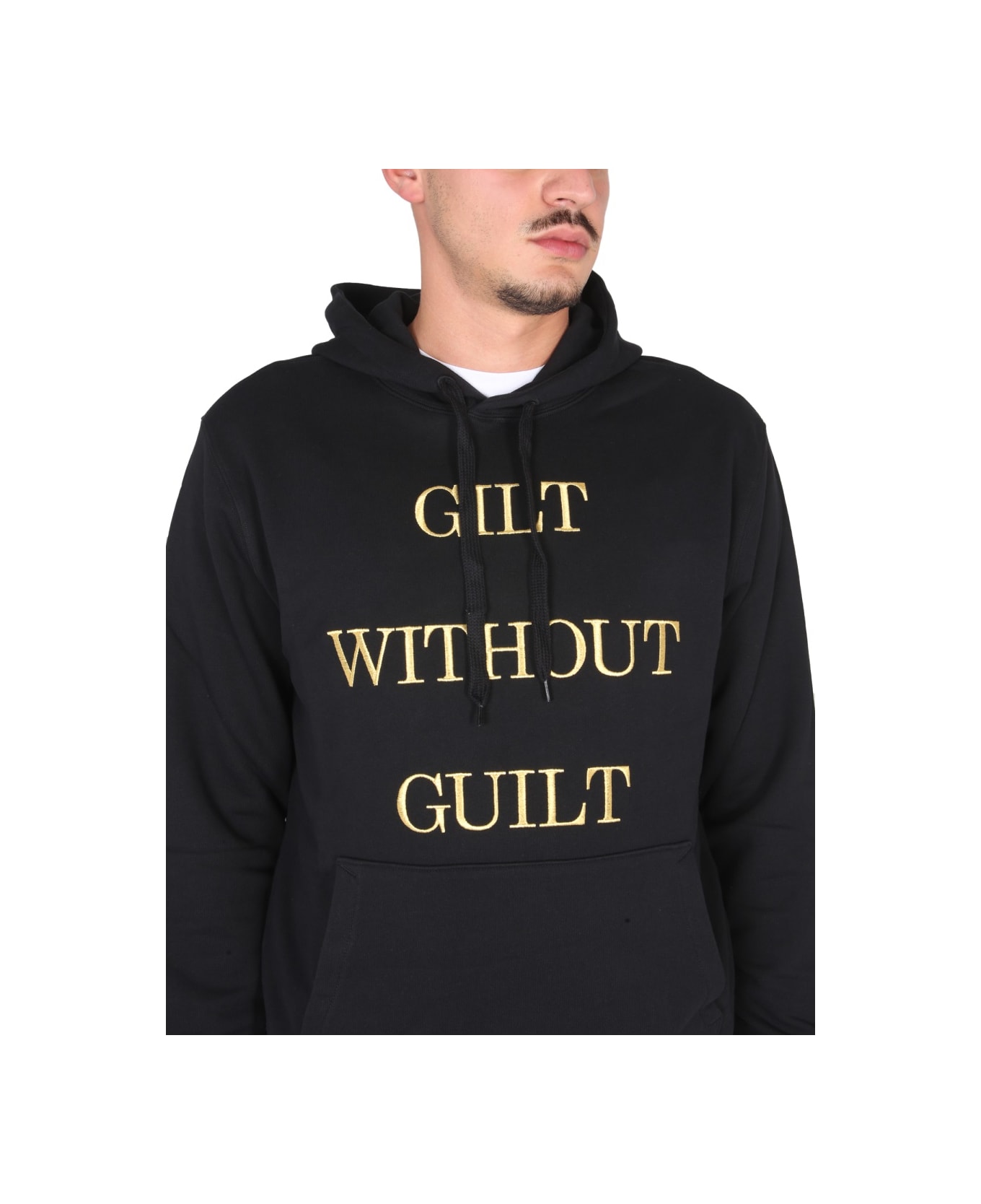 Moschino "guilt Without Guilt" Sweatshirt - BLACK