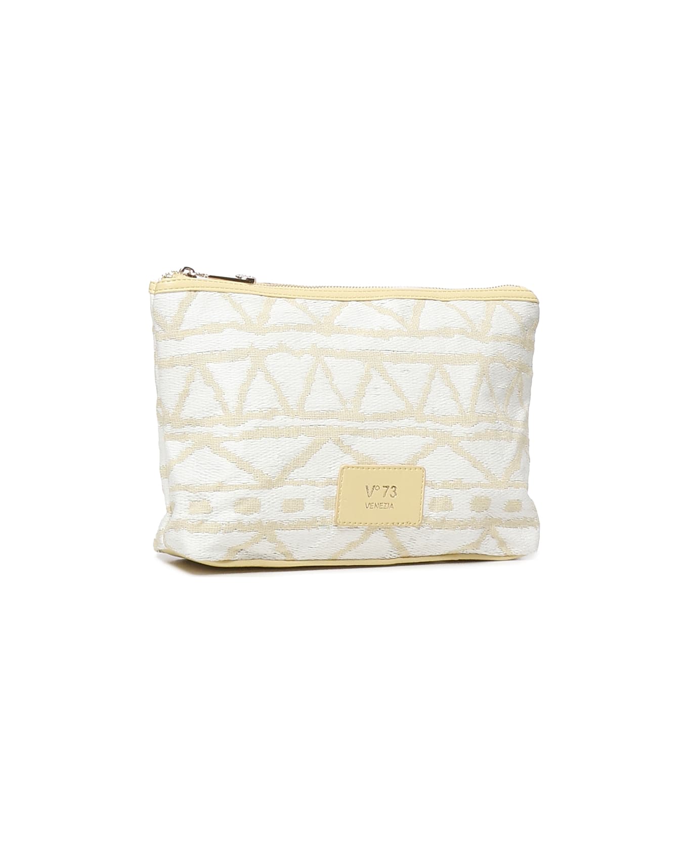 V73 Beauty Beth Pouch - BEIGE, white
