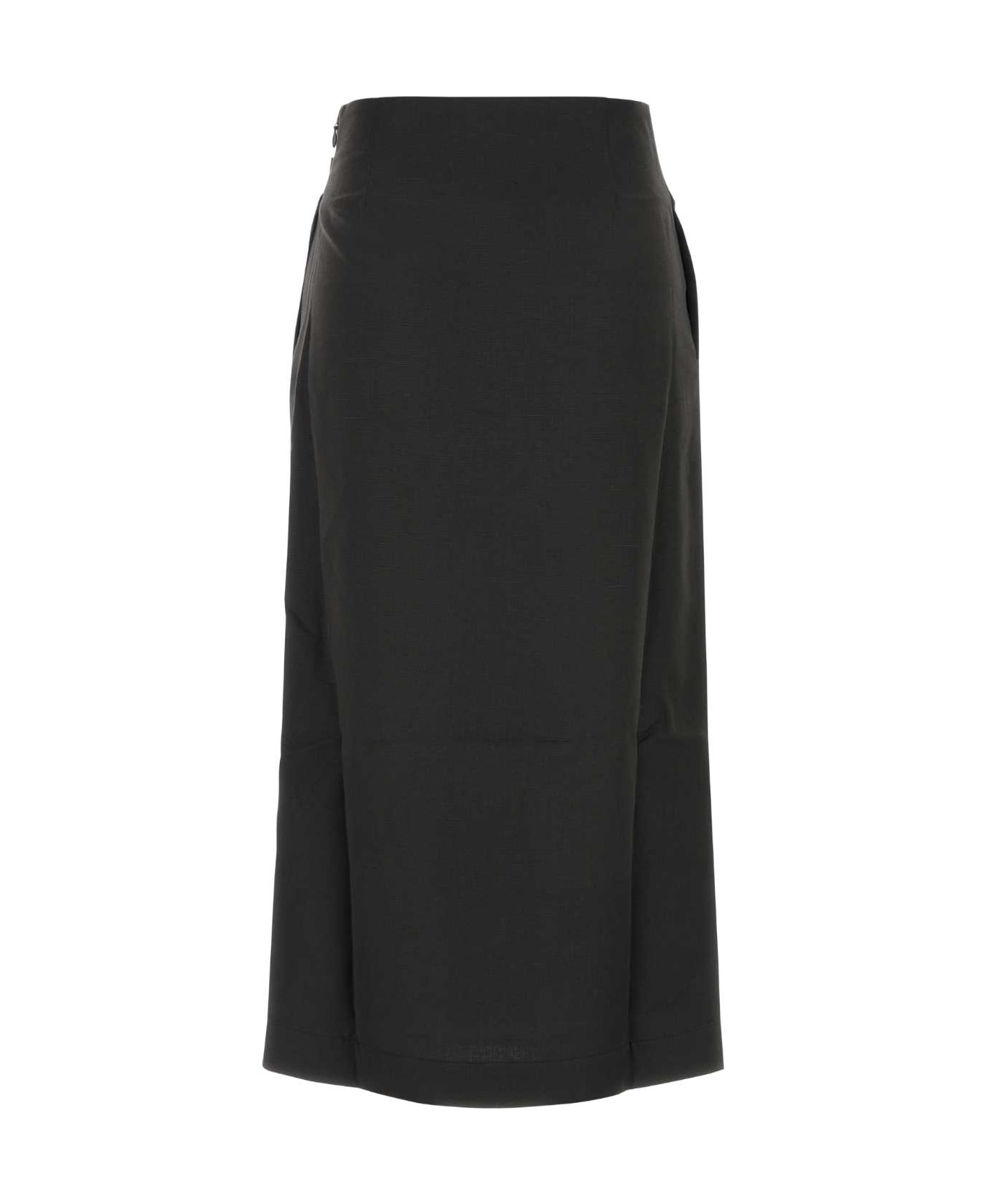 J.W. Anderson Graphite Viscose Blend Skirt - CHARCOAL