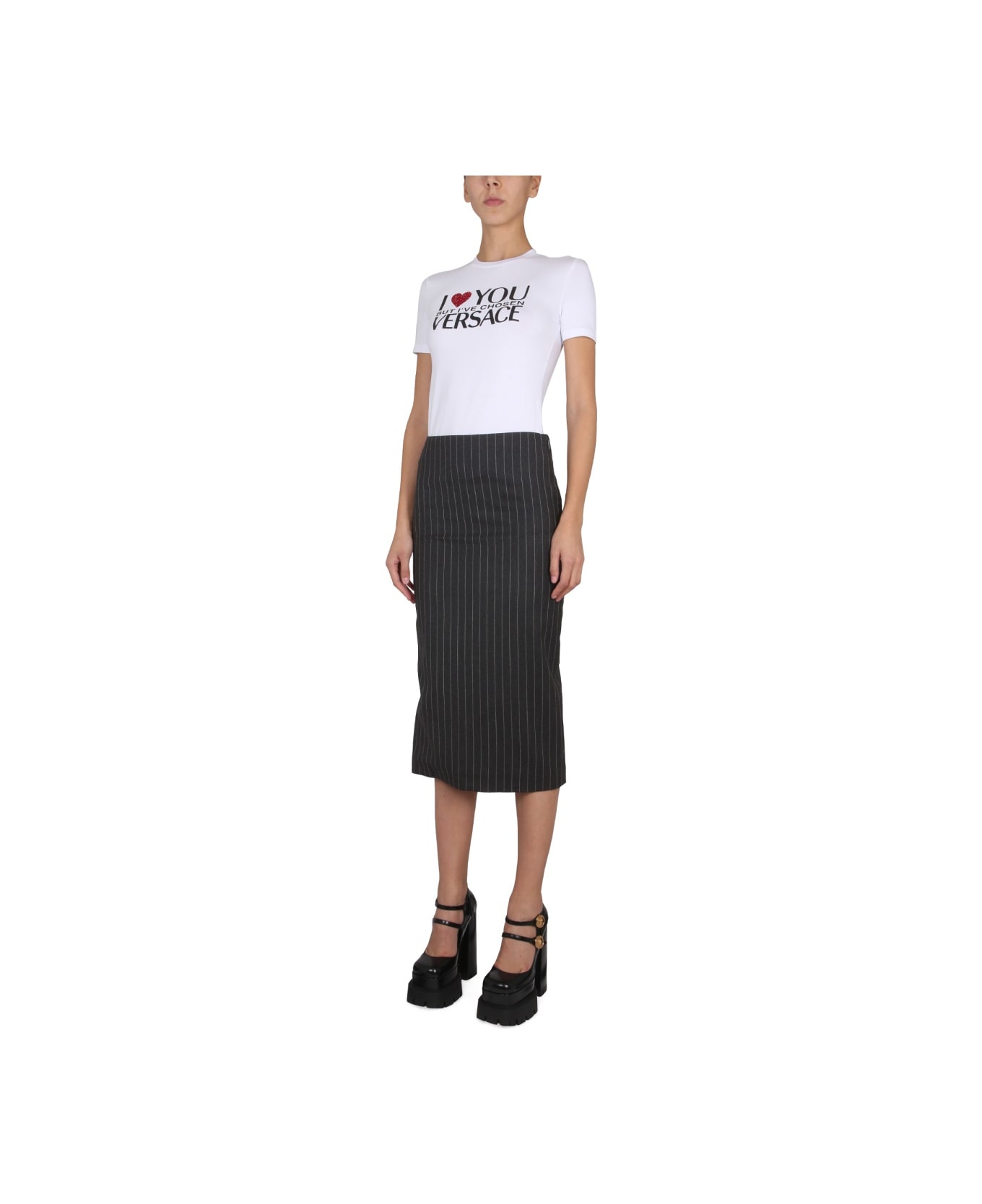 Versace Pencil Skirt - GREY スカート