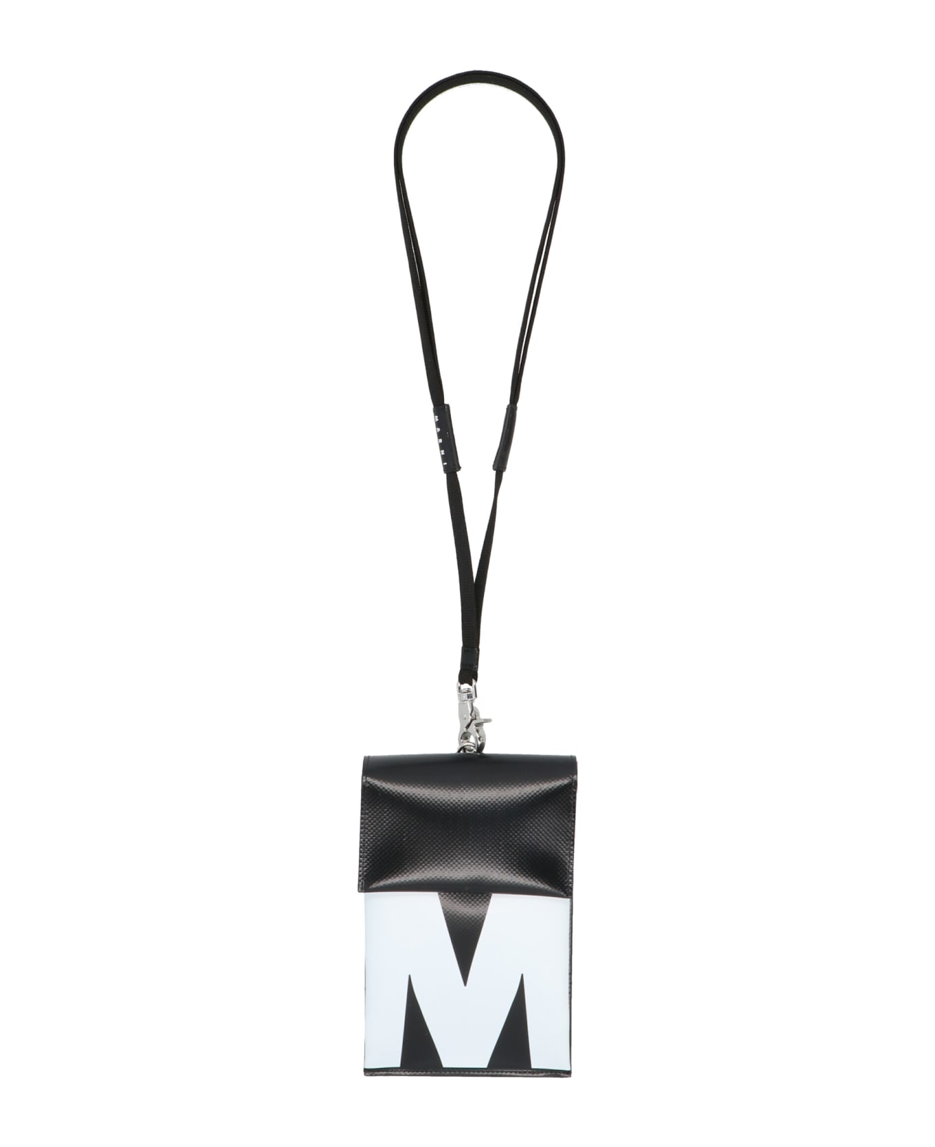 Marni Logo Smartphone Rubberised Bag Crossbody Rubberised Bag - Blu