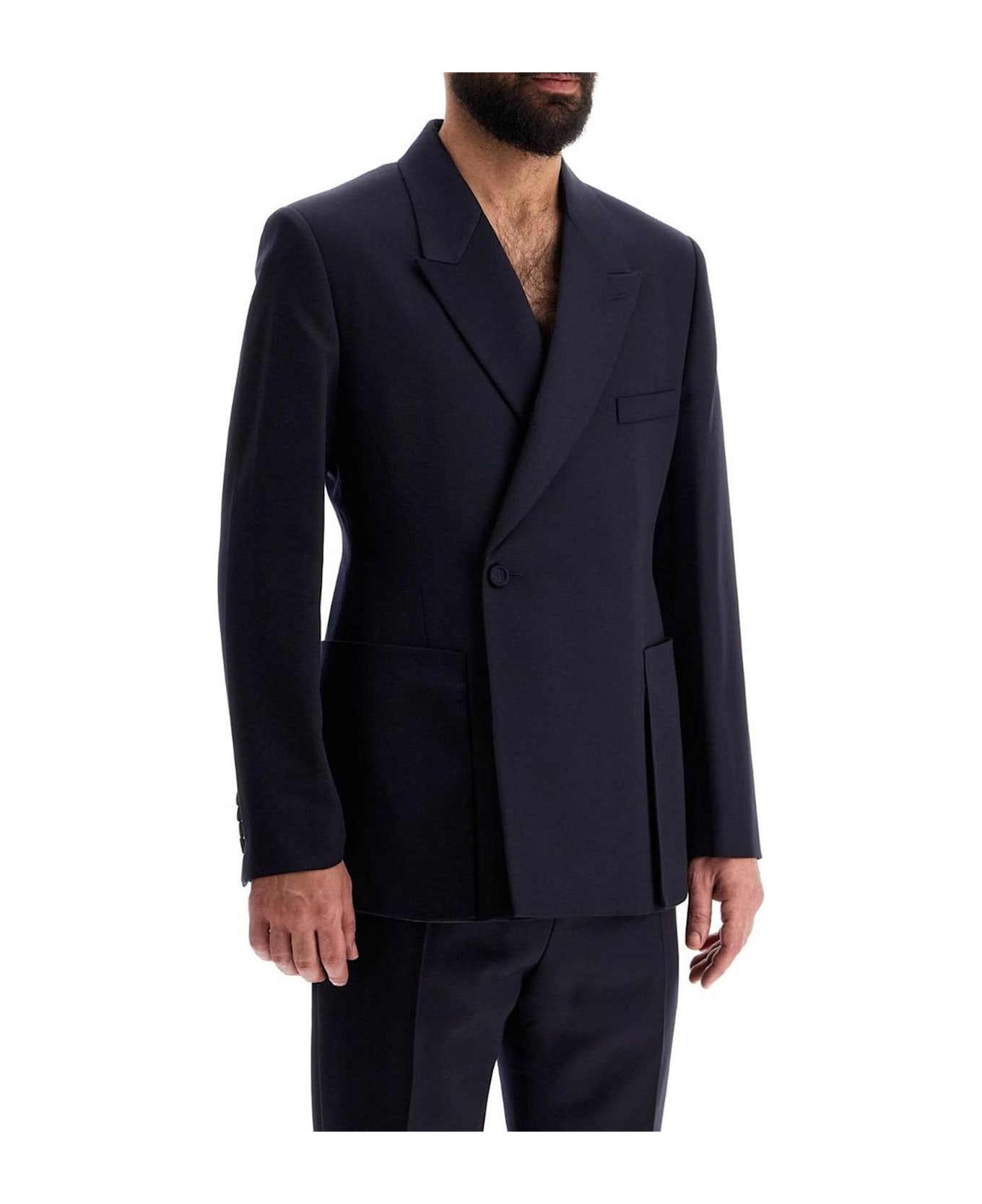 Dior Wool Blazer Jacket - Blue