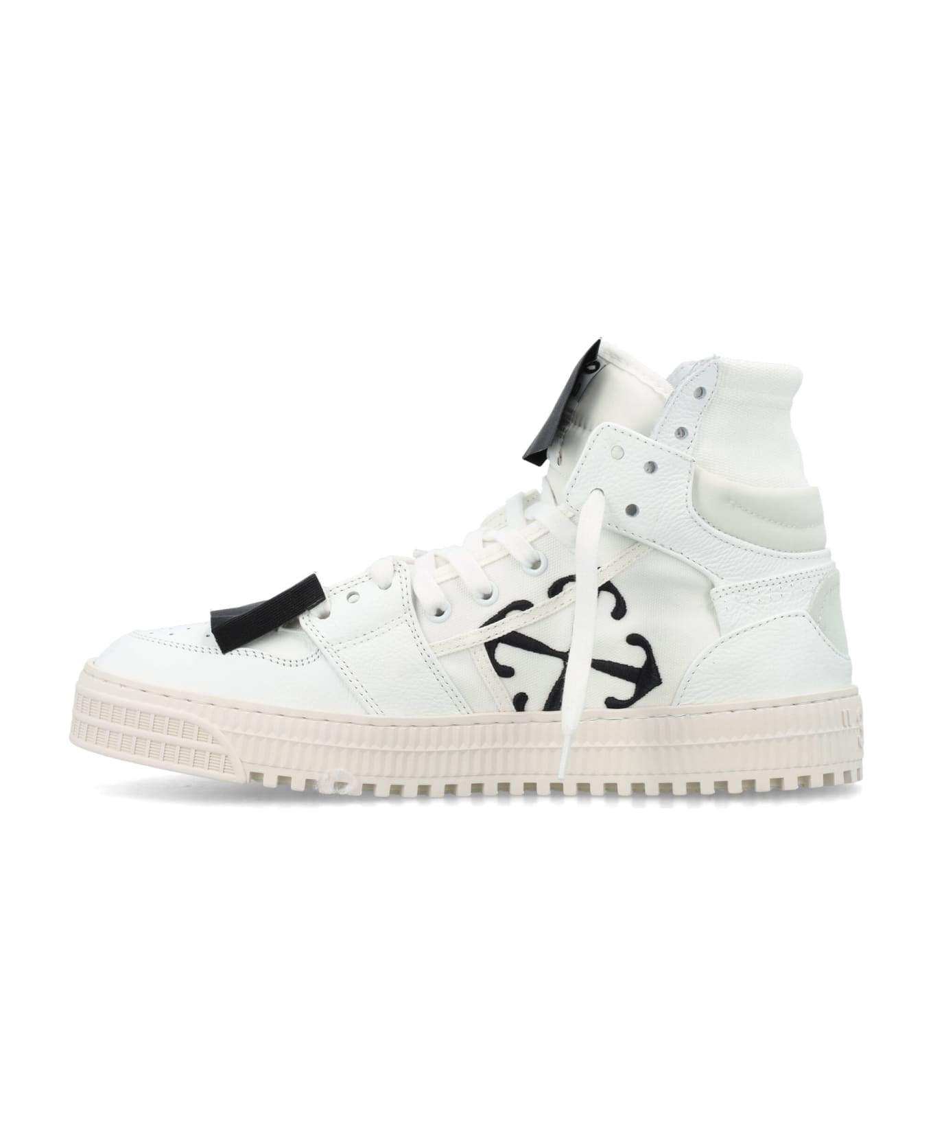 Off-White 3.0 Off Court Leather High-top - WHITE BLACK