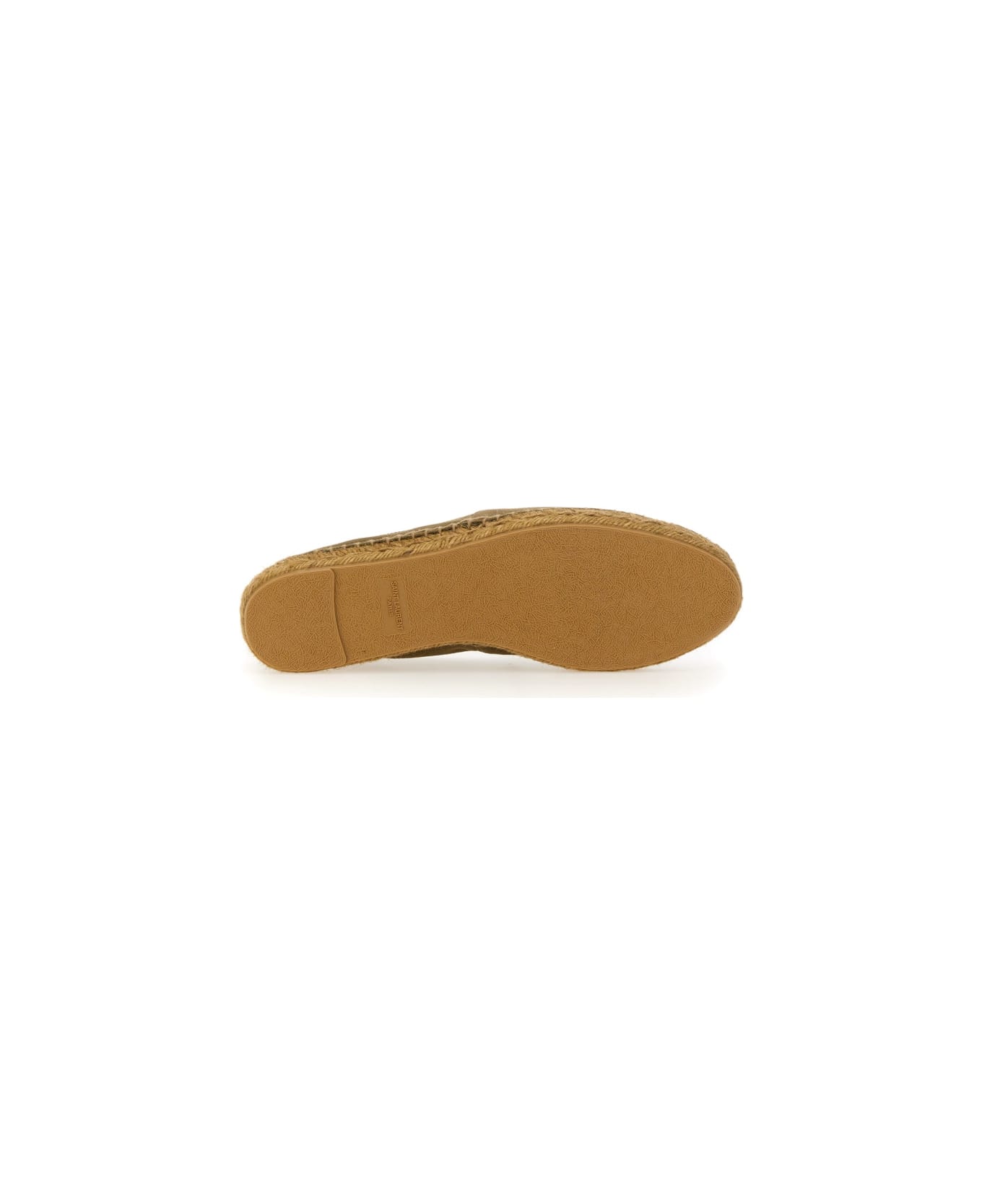 Saint Laurent Espadrille In Gabardine - GREEN