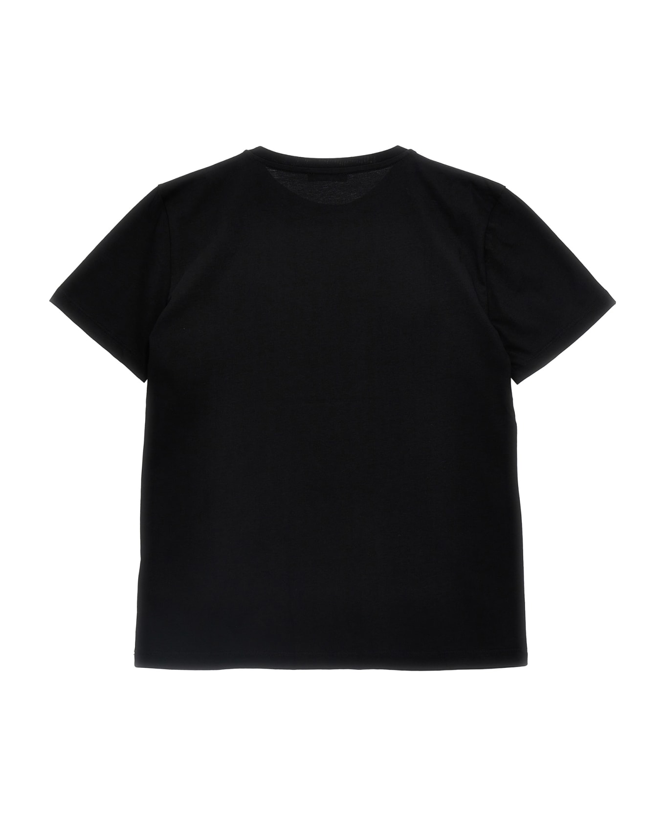 Balmain Logo Embroidery T-shirt - Black