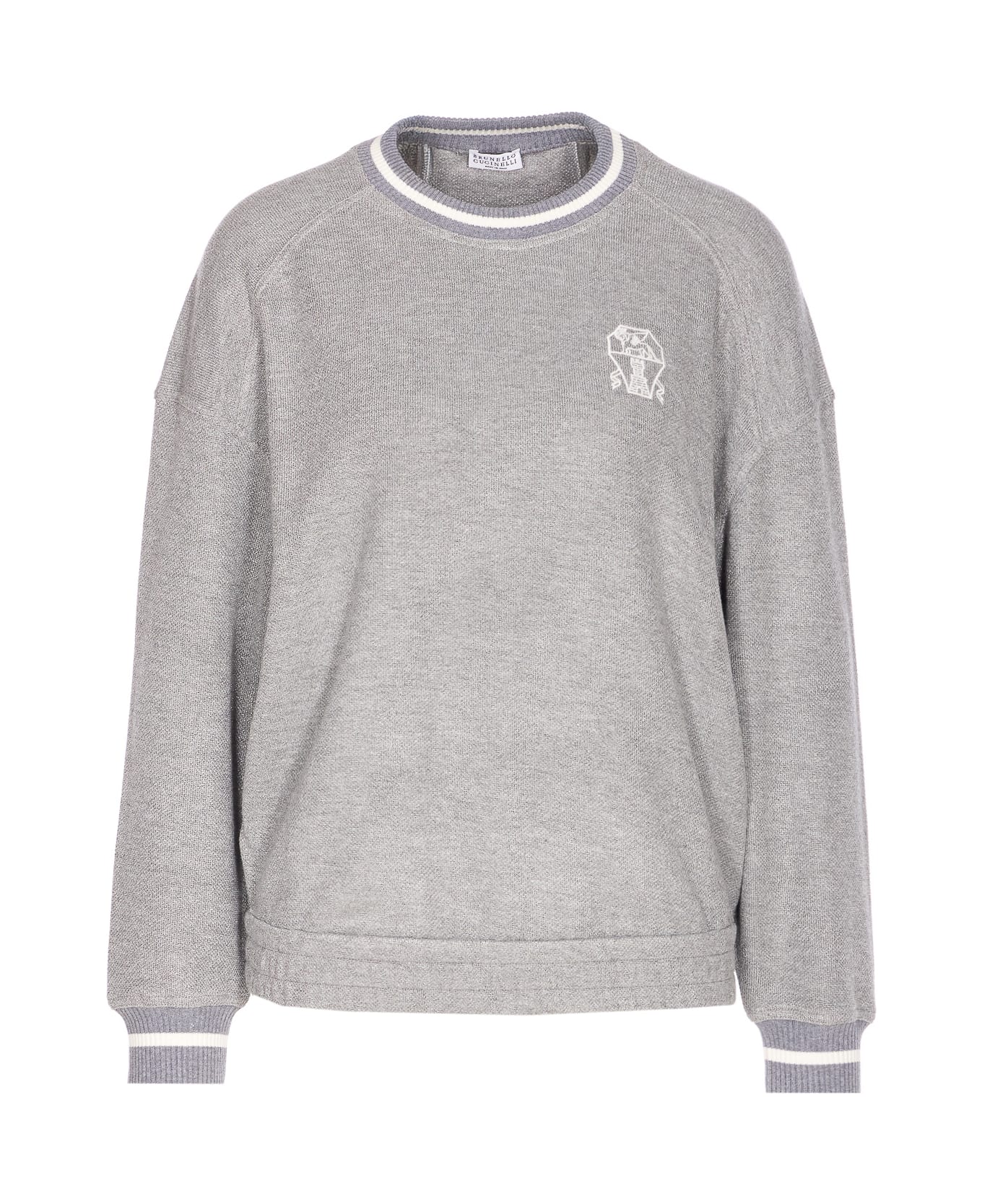 Brunello Cucinelli Logo Sweatshirt - Grey