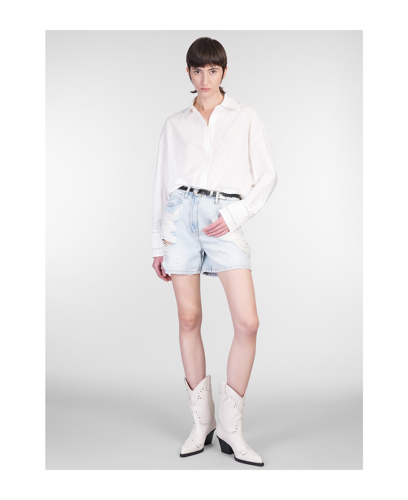 IRO Imai Shirt In White Cotton - white