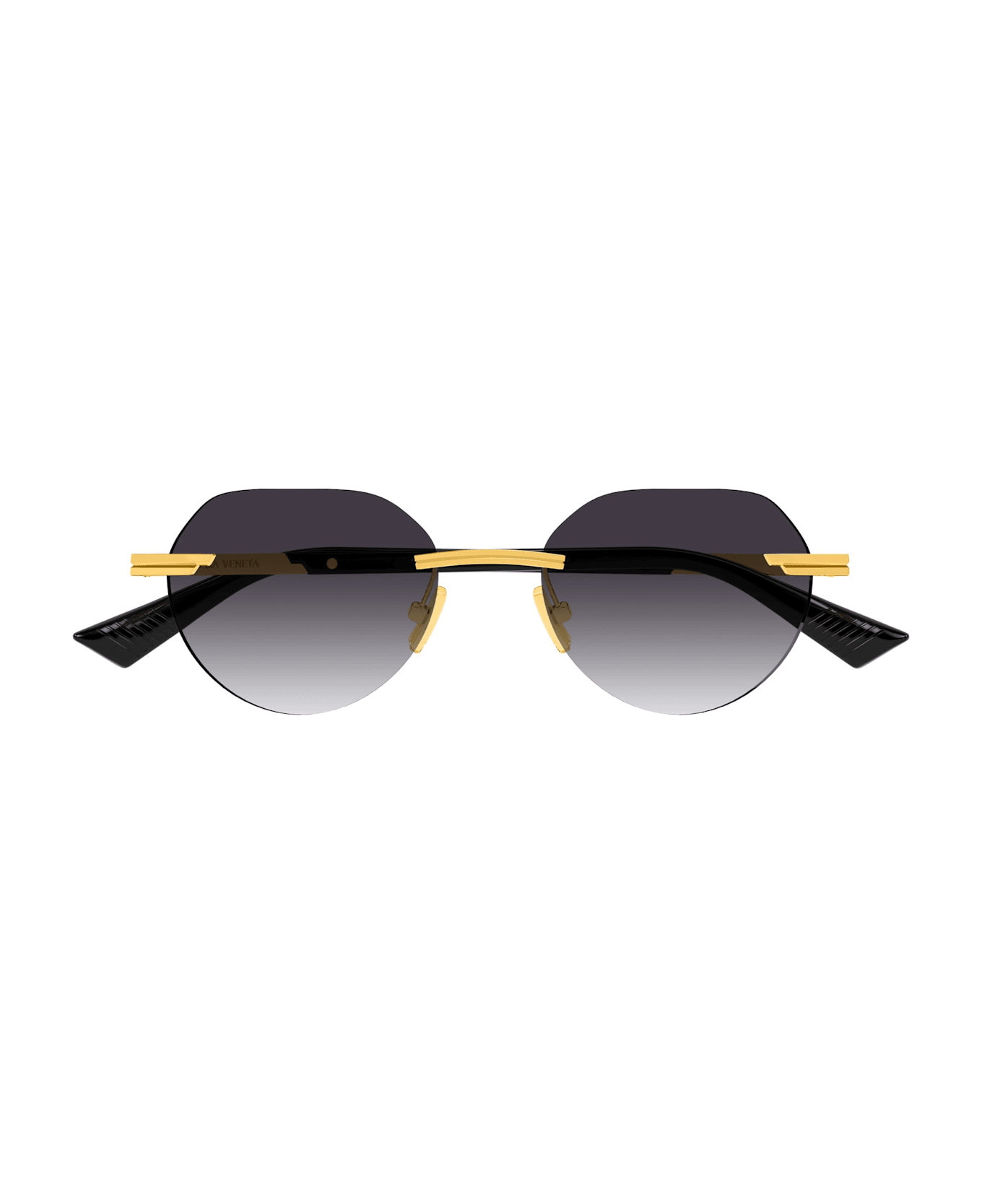 Bottega Veneta Eyewear Bv1379s-001 - Black Sunglasses - Gold