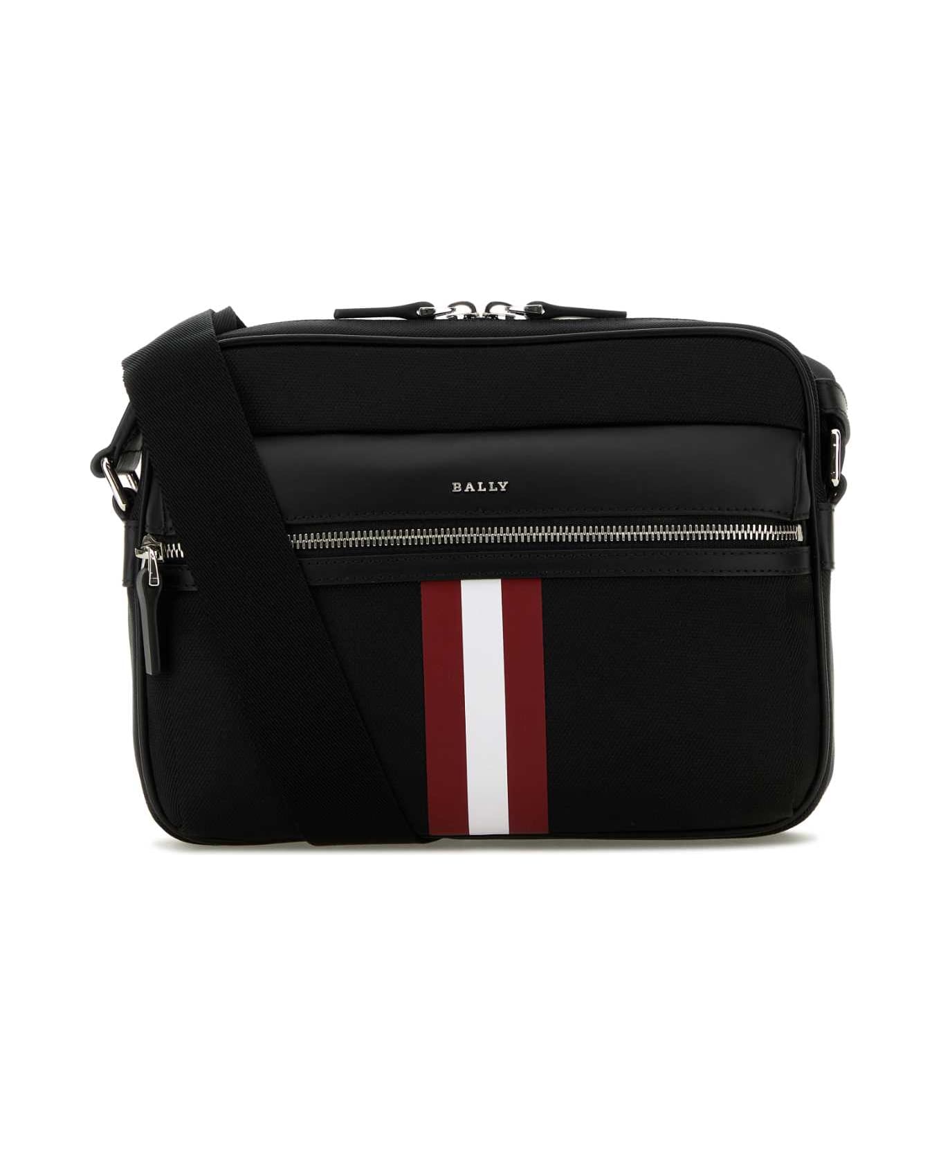 Bally Black Canvas Tharek Crossbody Bag - BLACK