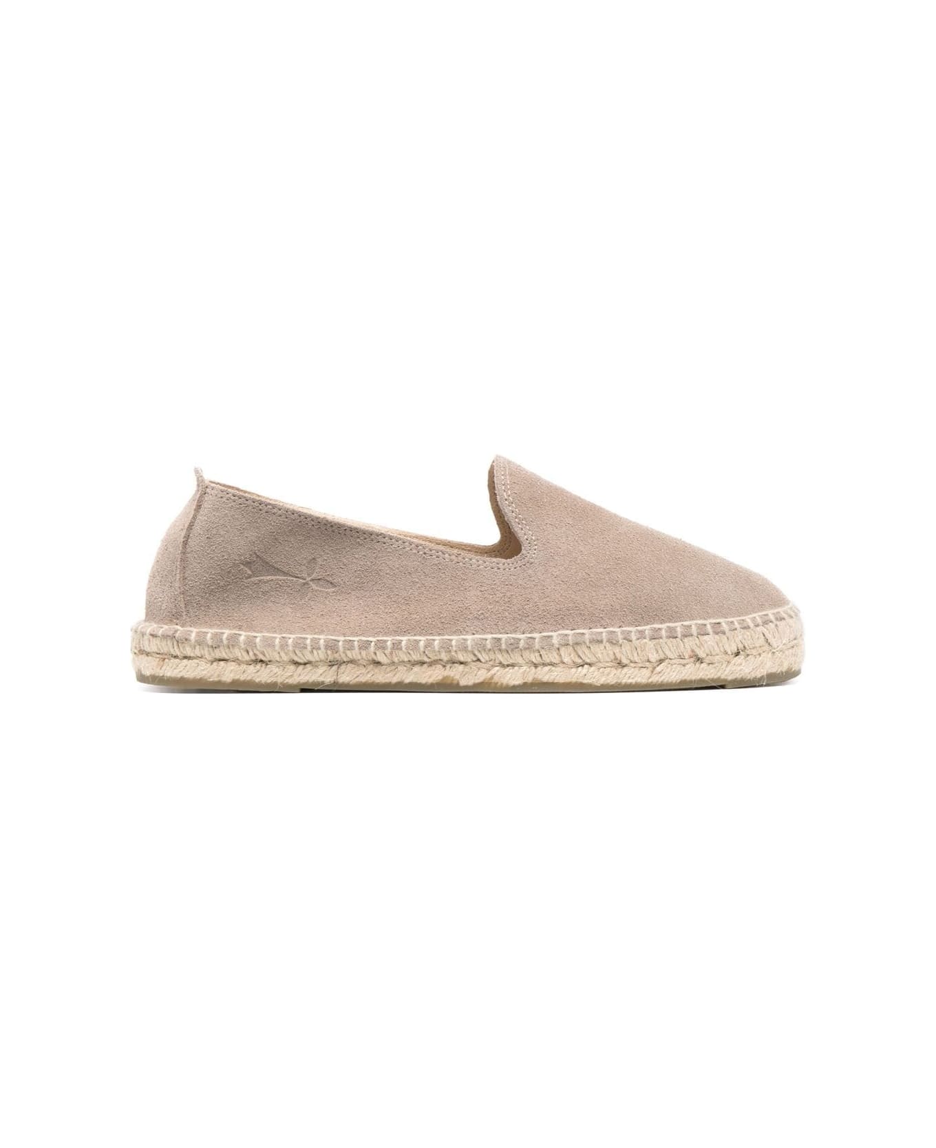 Manebi Hamptons Suede Espadrilles - Dove Grey