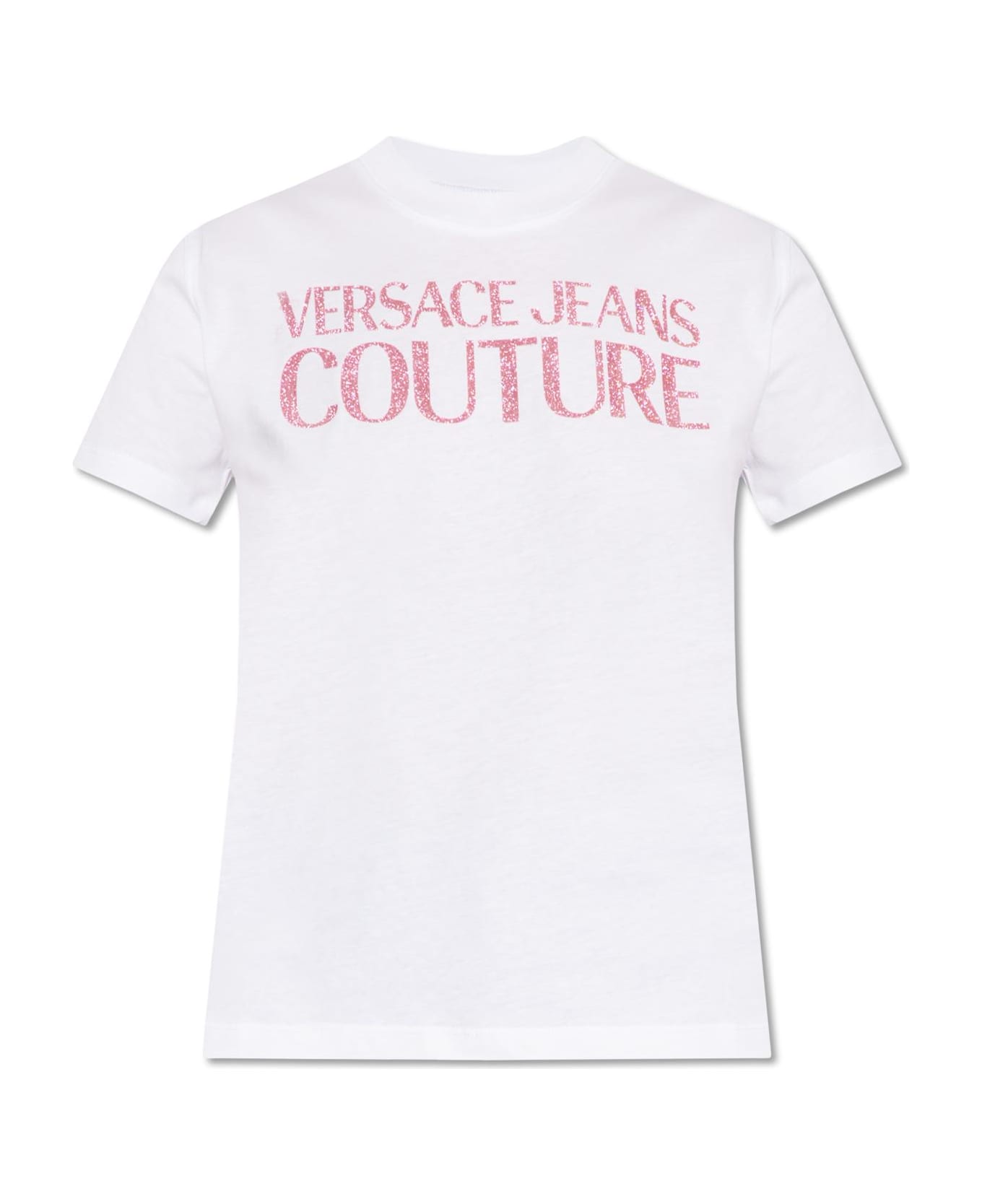 Versace Jeans Couture T-shirt With Logo - Bianco