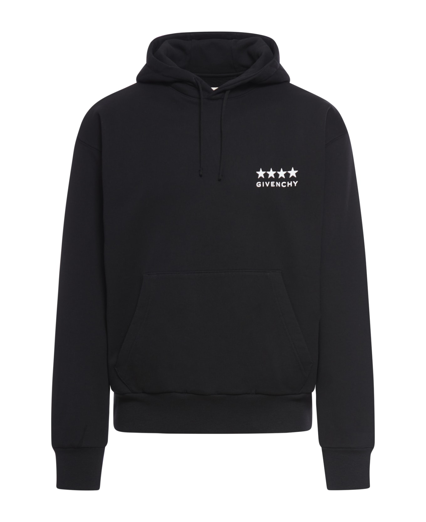 Givenchy Boxy Fit Hoodie With Pocket Base - Black フリース