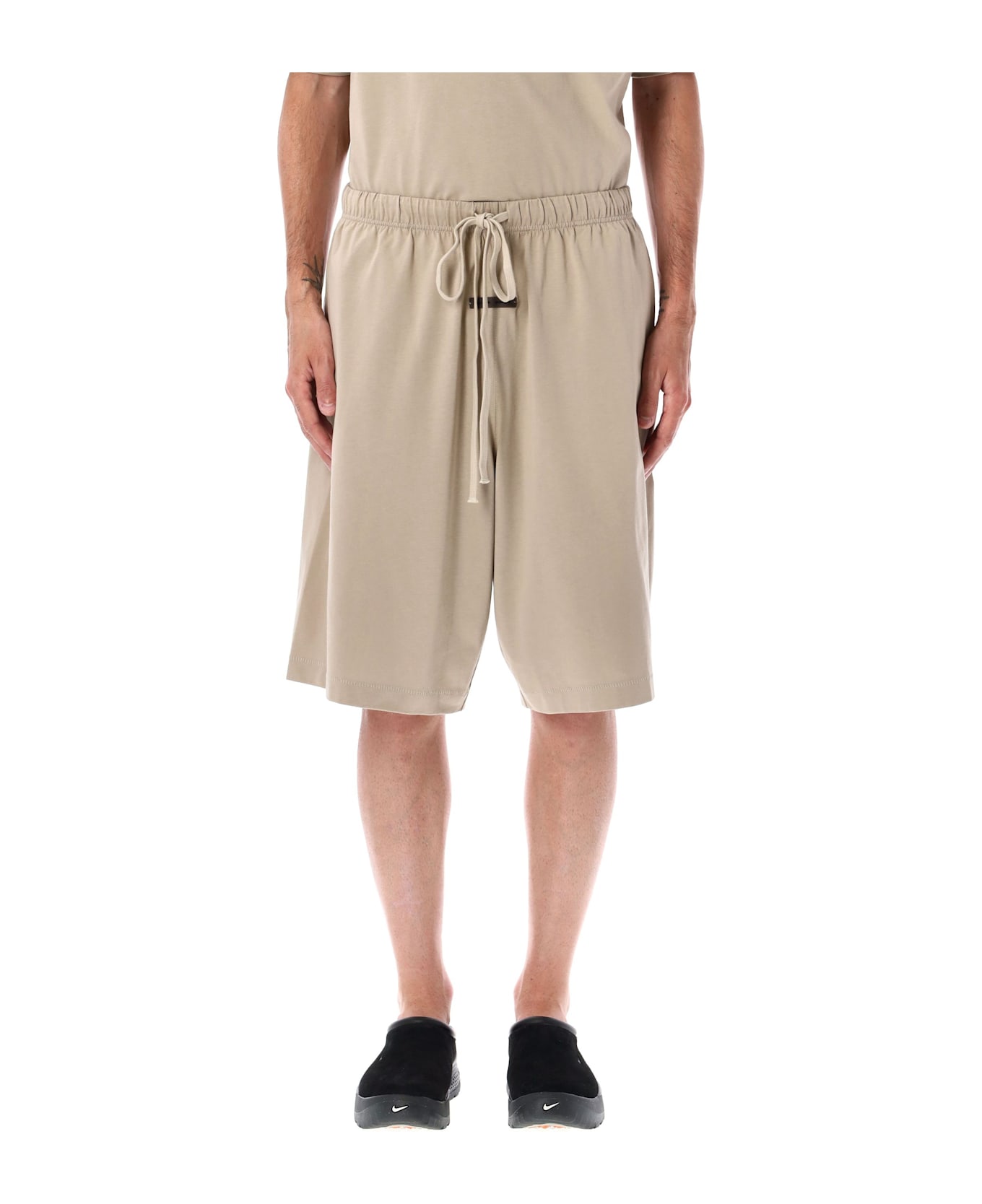Fear of God Basketball Cotton Jersey Shorts - TIMBER