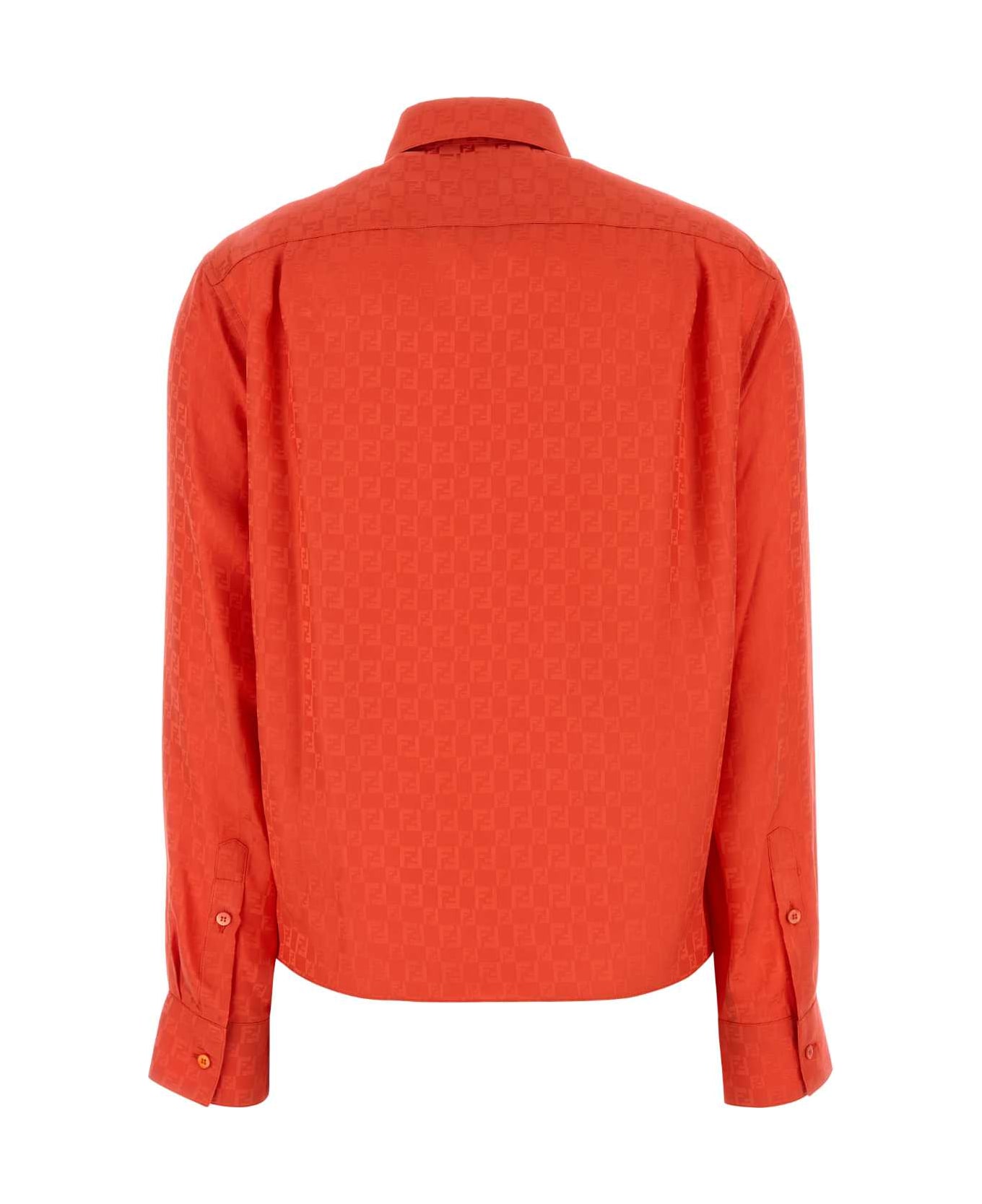 Fendi Colar Jacquard Shirt - BITTER-25