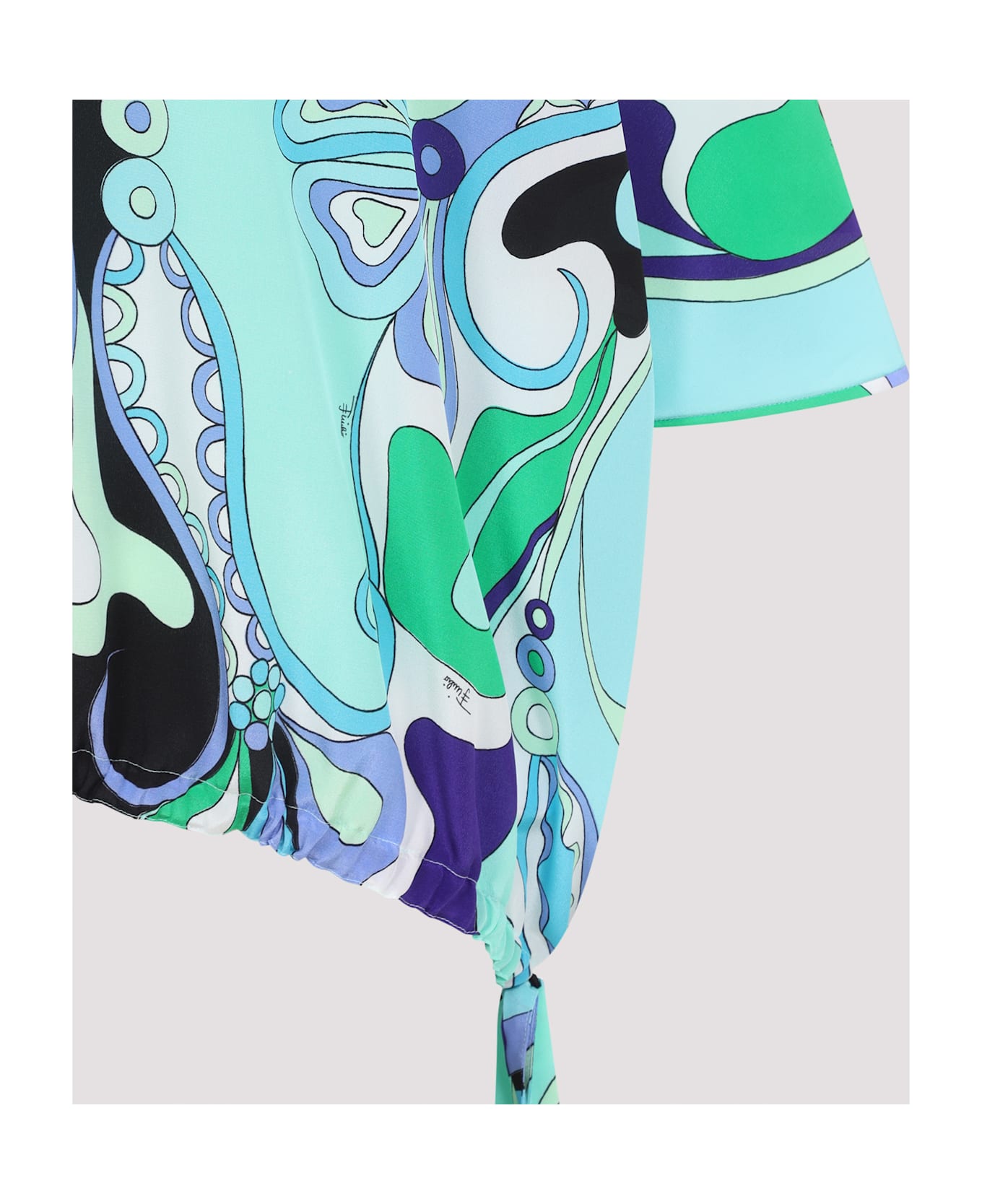 Pucci Orchidee Blouse - Verde Lilla