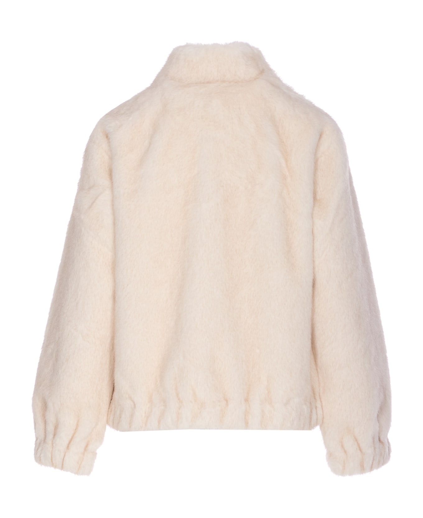 Michael Kors Faux Fur Jacket - Yellow Cream