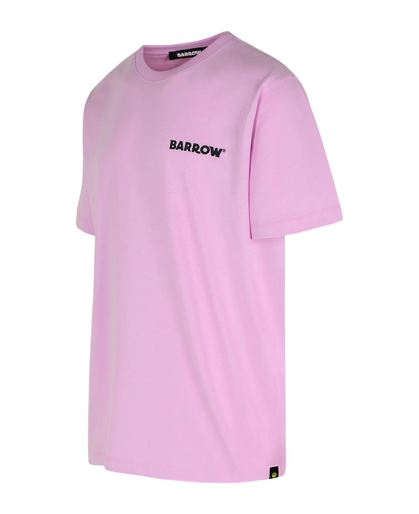 Barrow 'basic' Pink Cotton T-shirt - Liliac