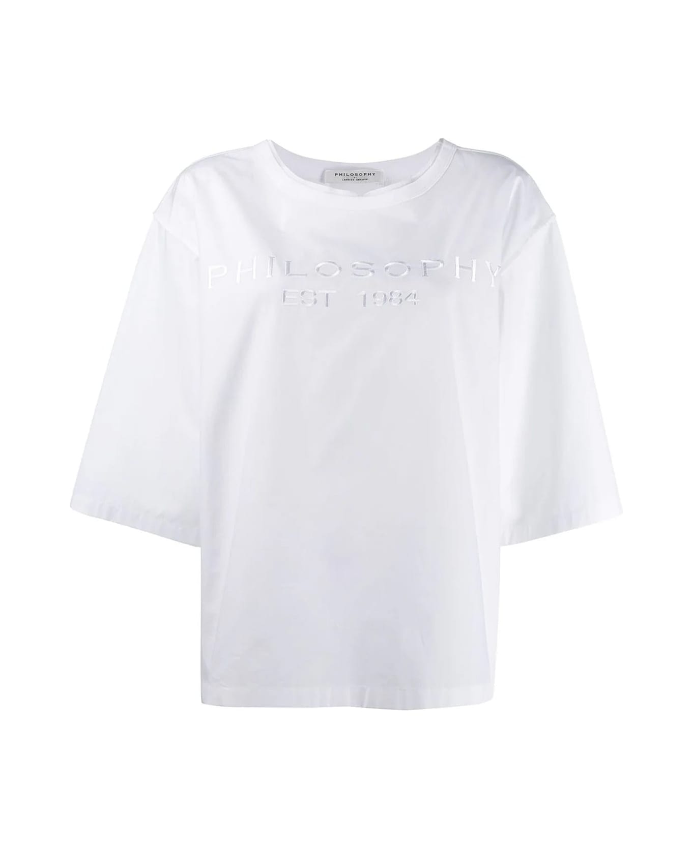 Philosophy di Lorenzo Serafini Philosophy Oversized Logo T-shirt - White