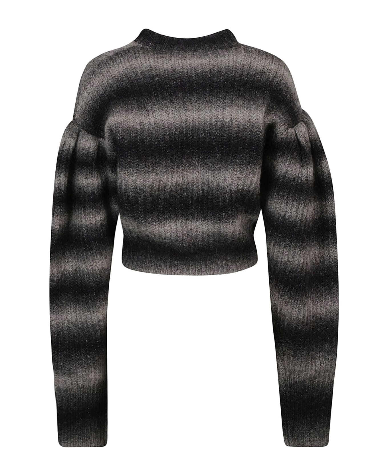 Rotate by Birger Christensen Logo Ribbed Sweater - Grey