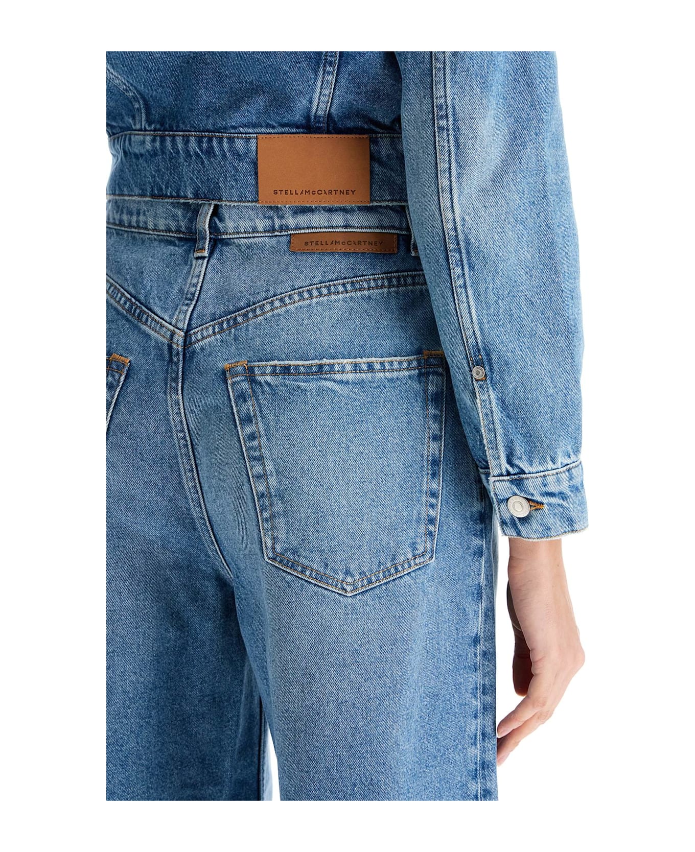 Stella McCartney Cropped Denim Jacket For Women - MEDIUM VINTAGE BLUE (Blue)