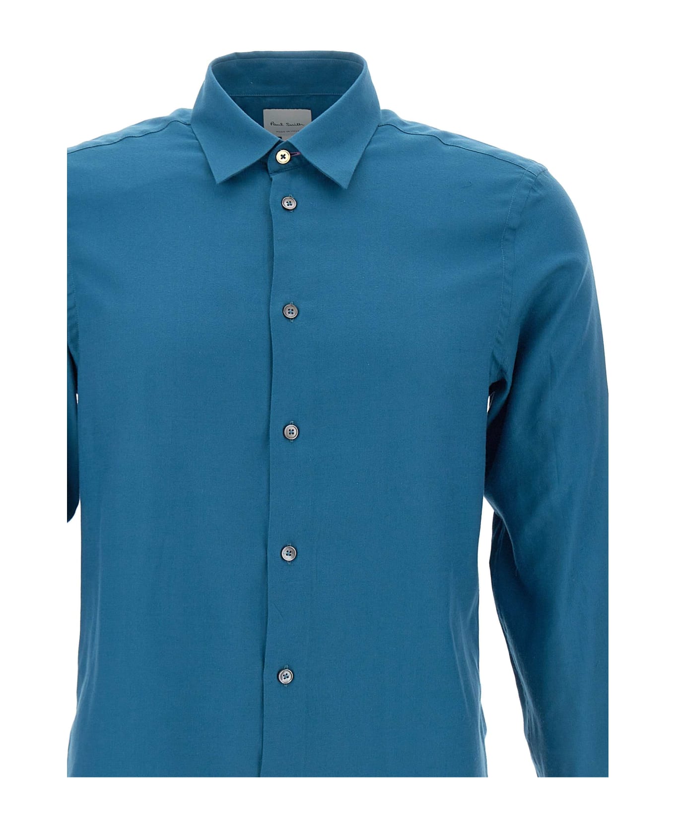 Paul Smith Cotton Blend Shirt - BLUE