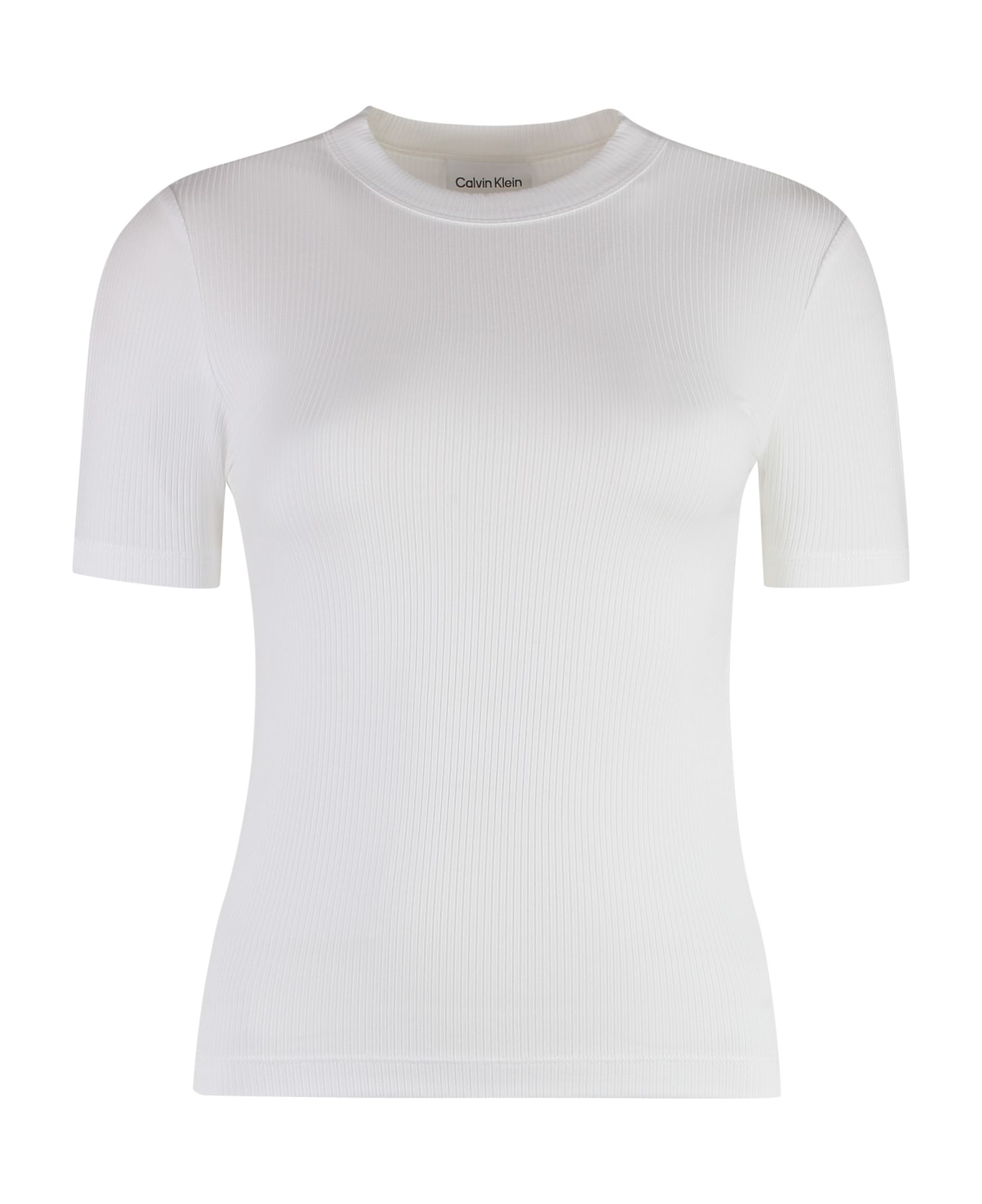 Calvin Klein Ribbed T-shirt - White