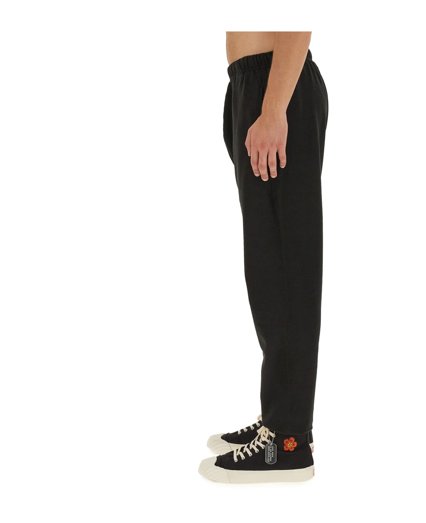 Kenzo Logo Embroidered Jogging Pants - Black スウェットパンツ