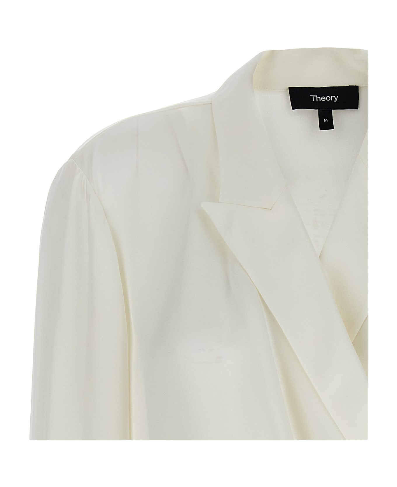 Theory 
pk Label Wrap
 Blouse - Ivory
