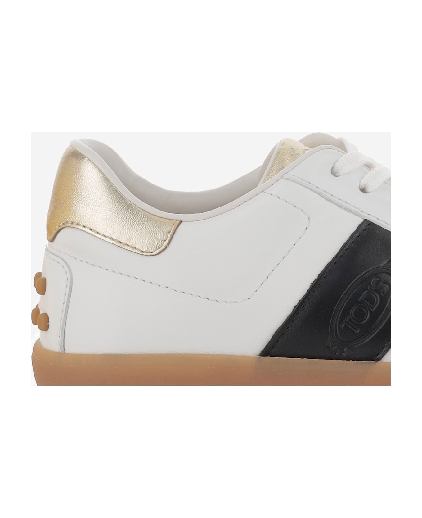 Tod
s Leather Tabs Sneakers - Red